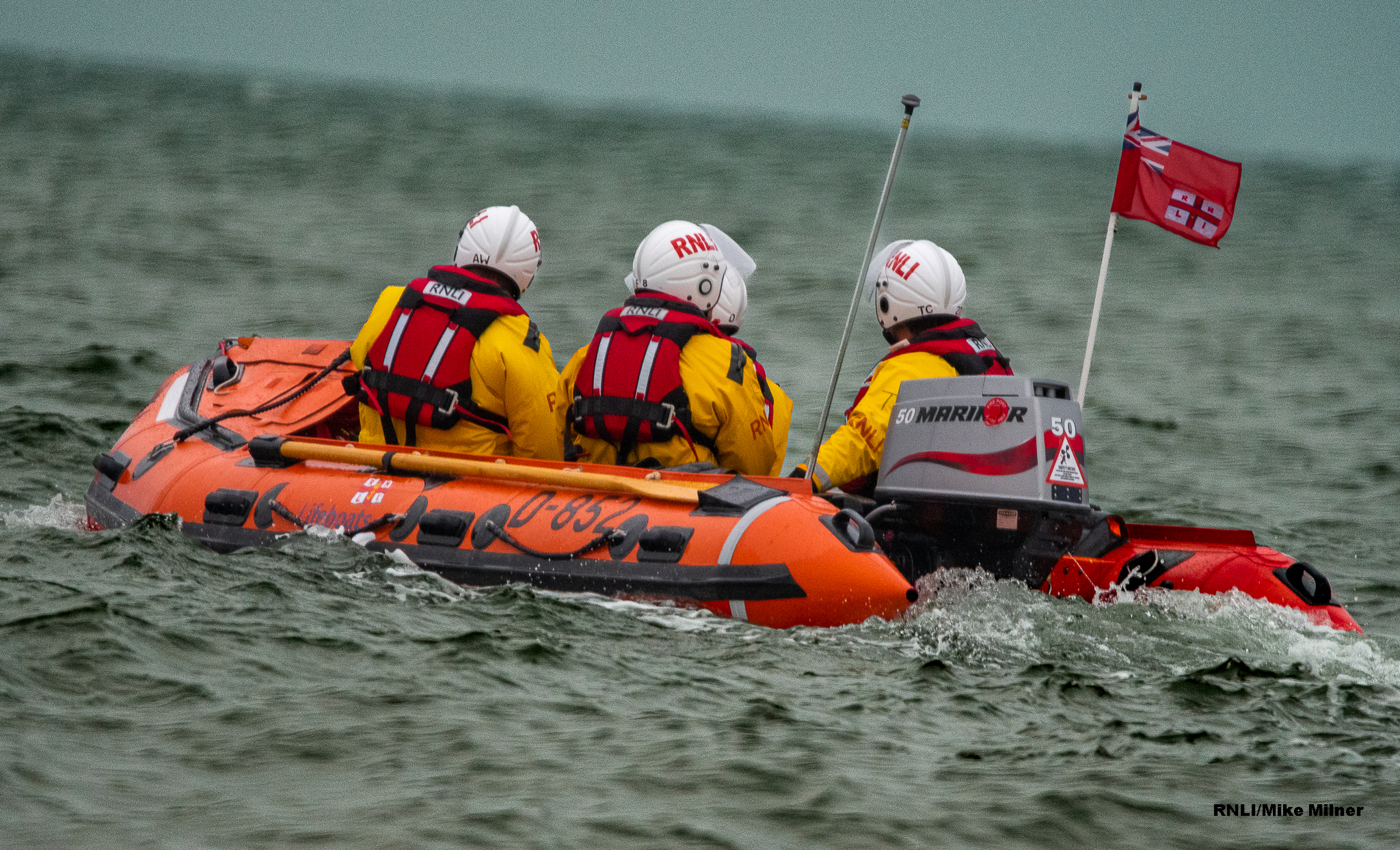Bridlington RNLI D class inshore lifeboat ‘Ernie Wellings’. 
