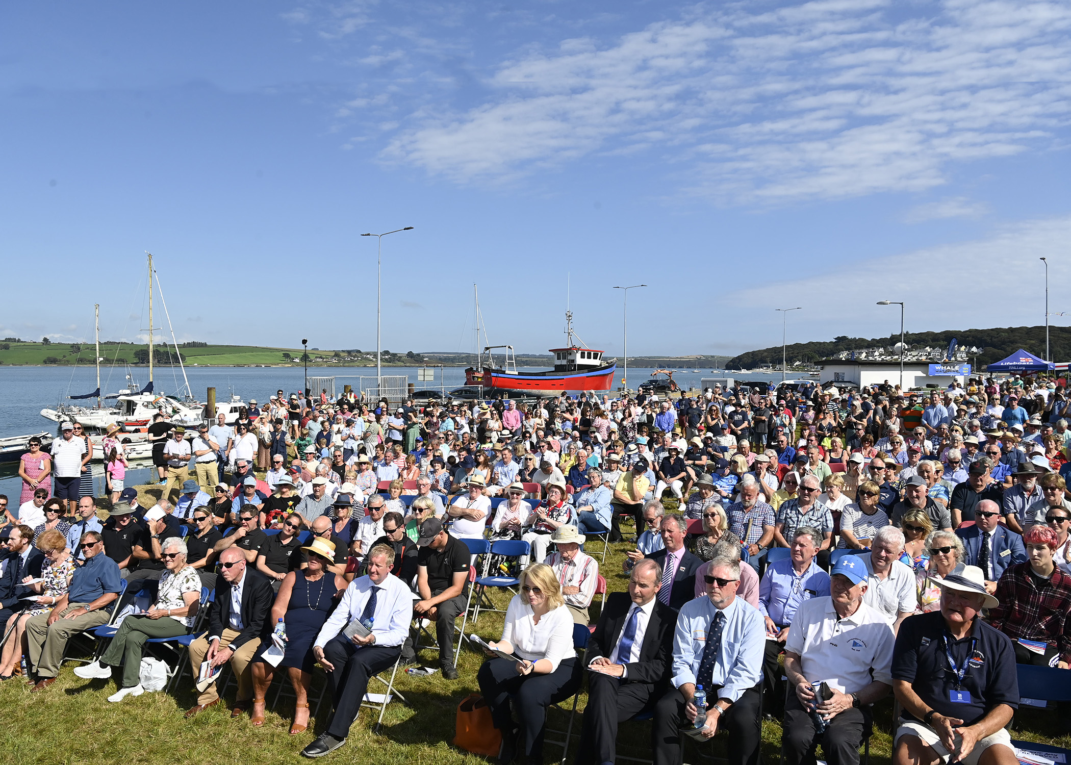Crowd at Courtmacsherry RNLI Naming Ceremony