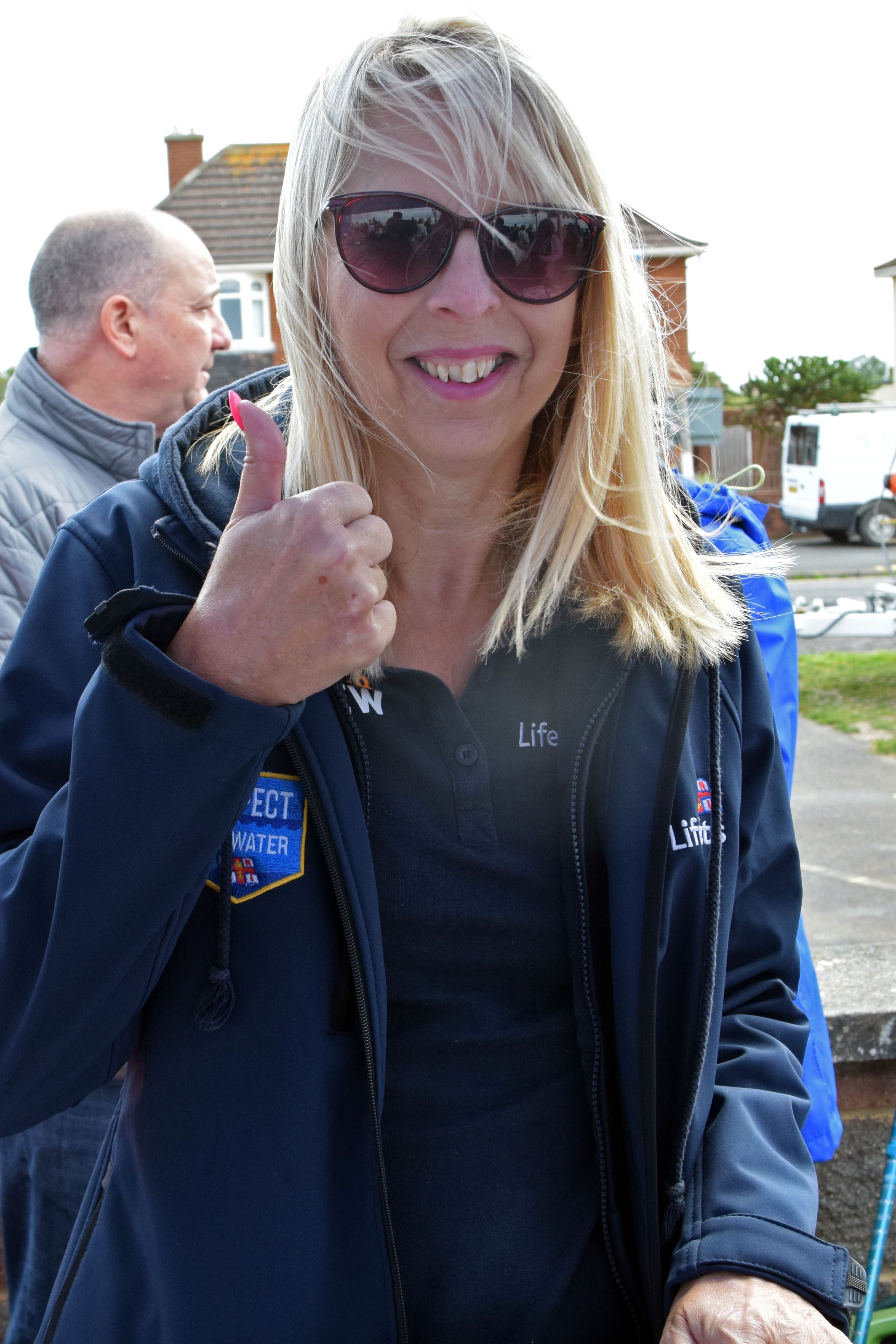 Sarah Hand at the annual rescue services day on Burnham’s South Esplanade 