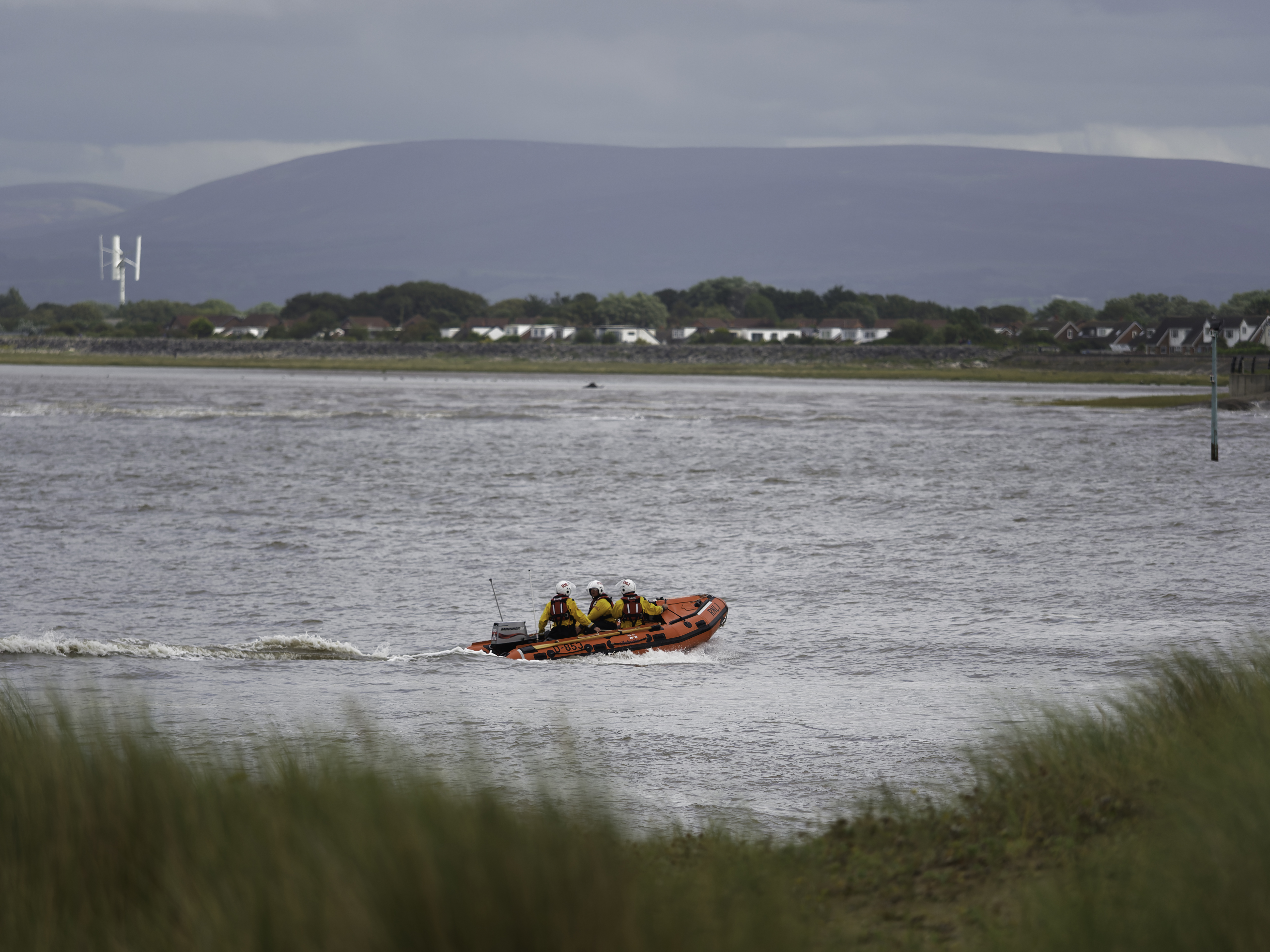 Fleetwood D-Class Inshore Lifeboat at sea