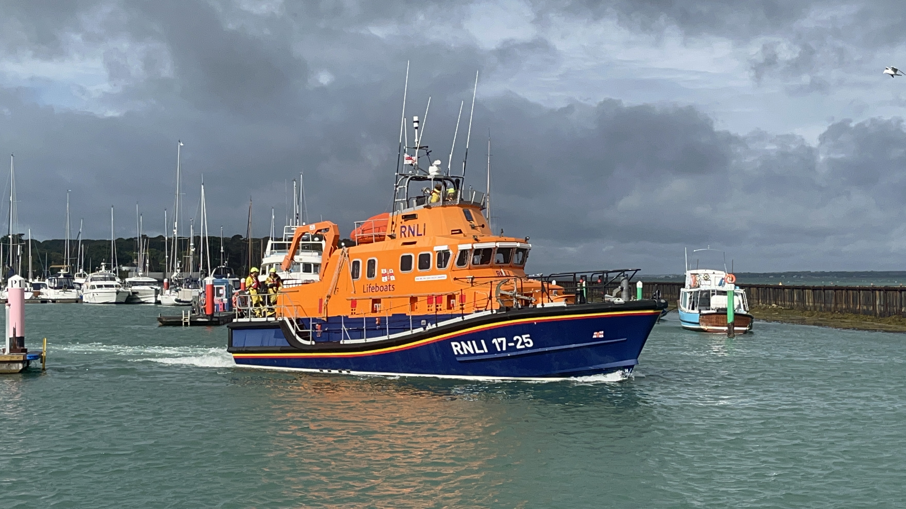 The Yarmouth RNLI Lifeboat 17-25 'Eric and Susan Hiscock'.