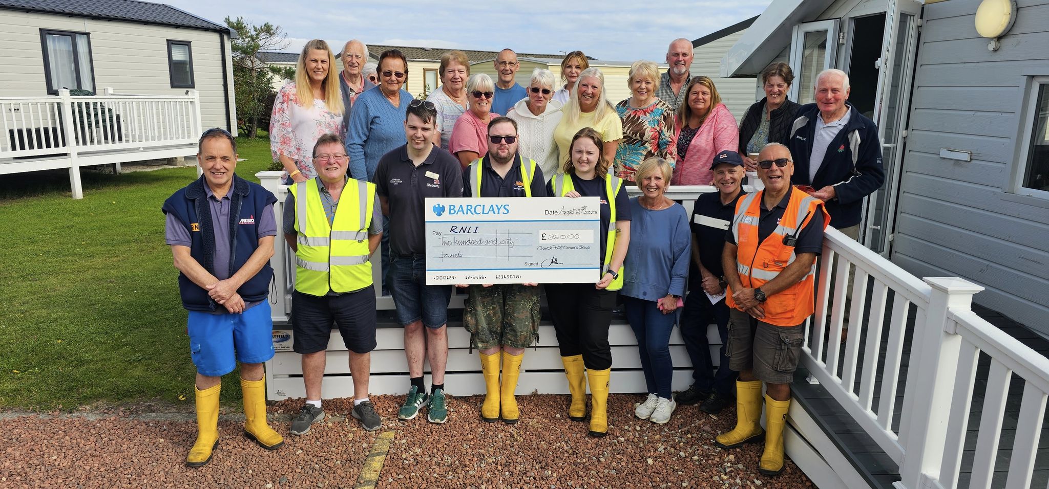 Donation from the local caravan park