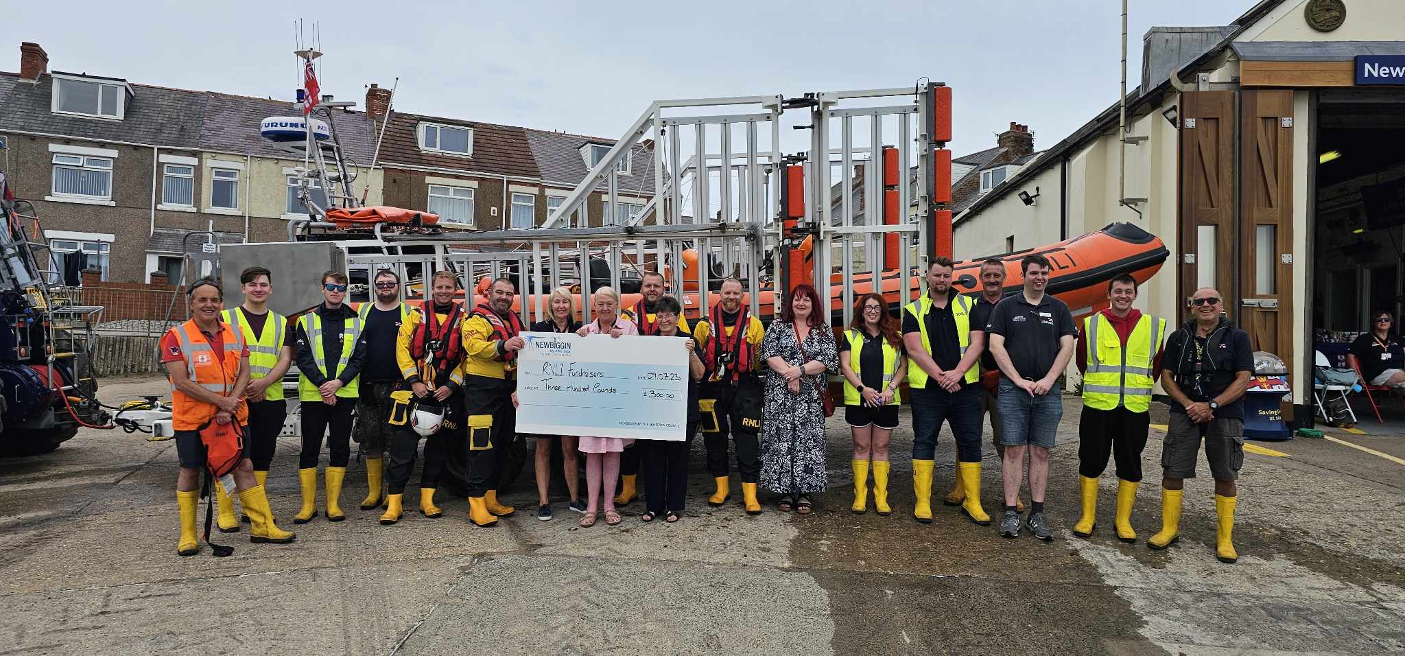 Donation from the Newbiggin Town Council
