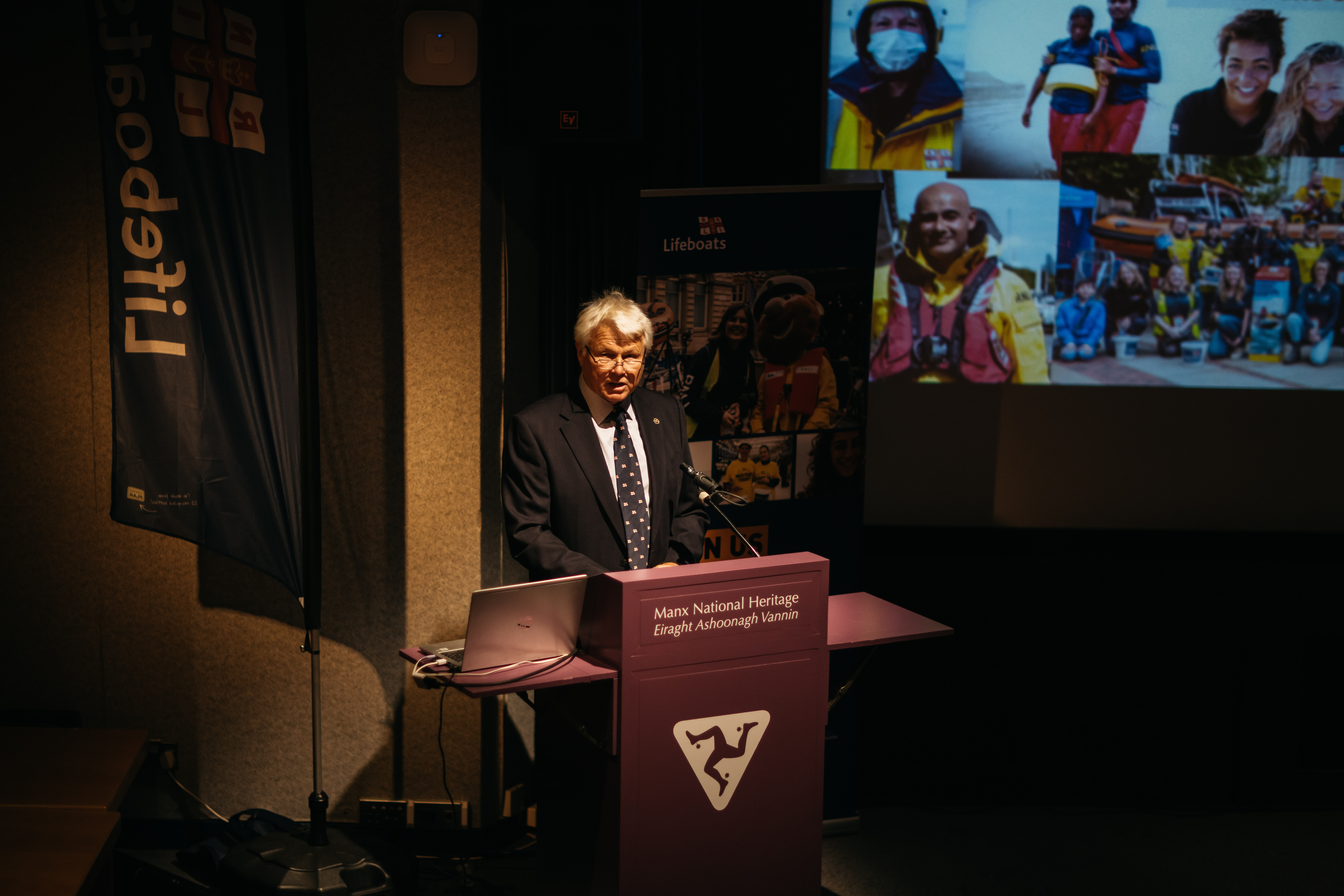 Allen Corlett speaking at the launch