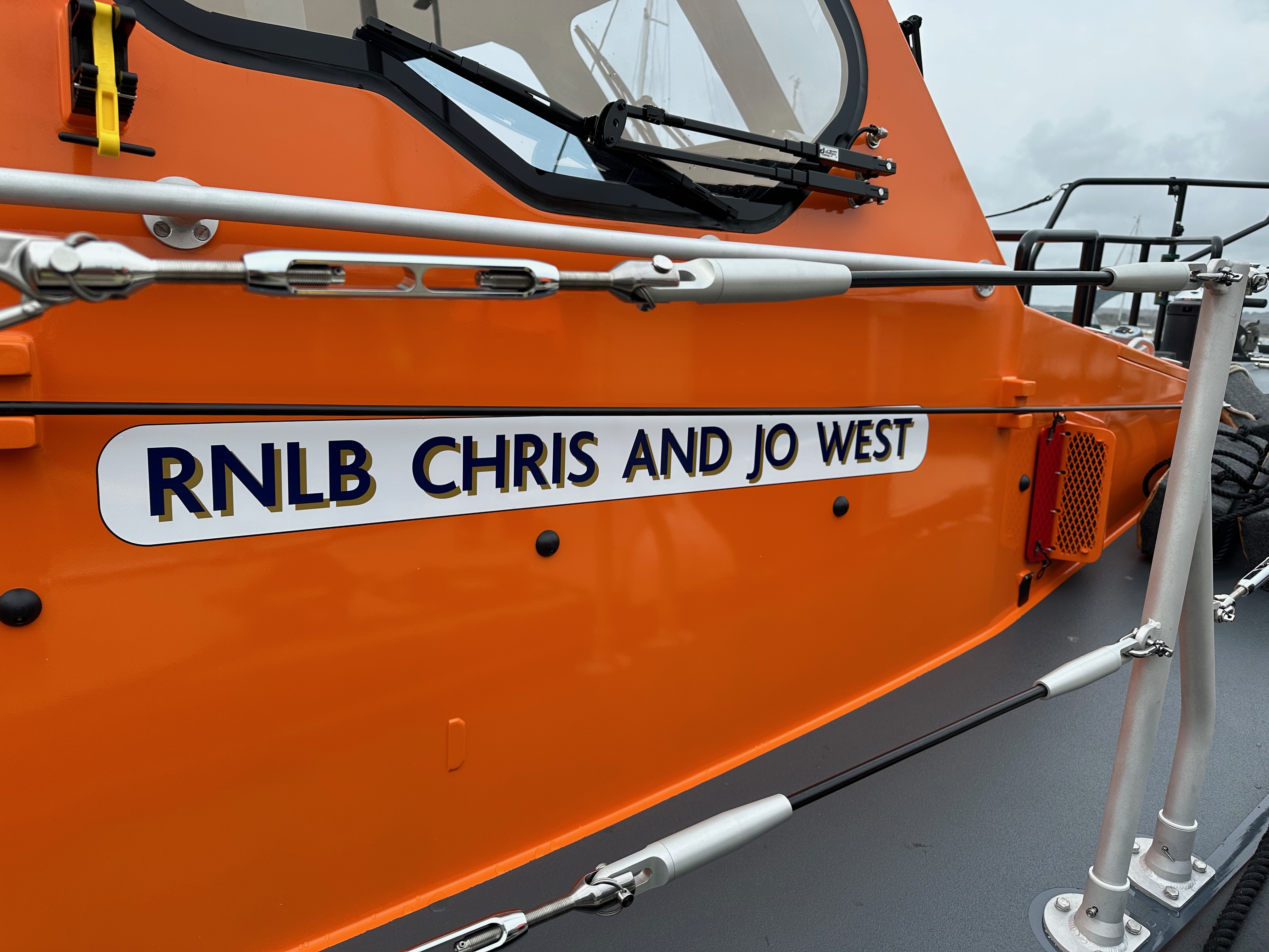 RNLB CHRIS AND JO WEST Shannon class lifeboat heads off production line