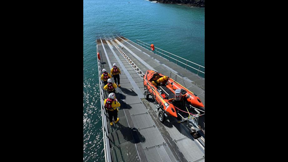 Rnli Launch Methods Easter Monday launch for St Davids RNLI | RNLI