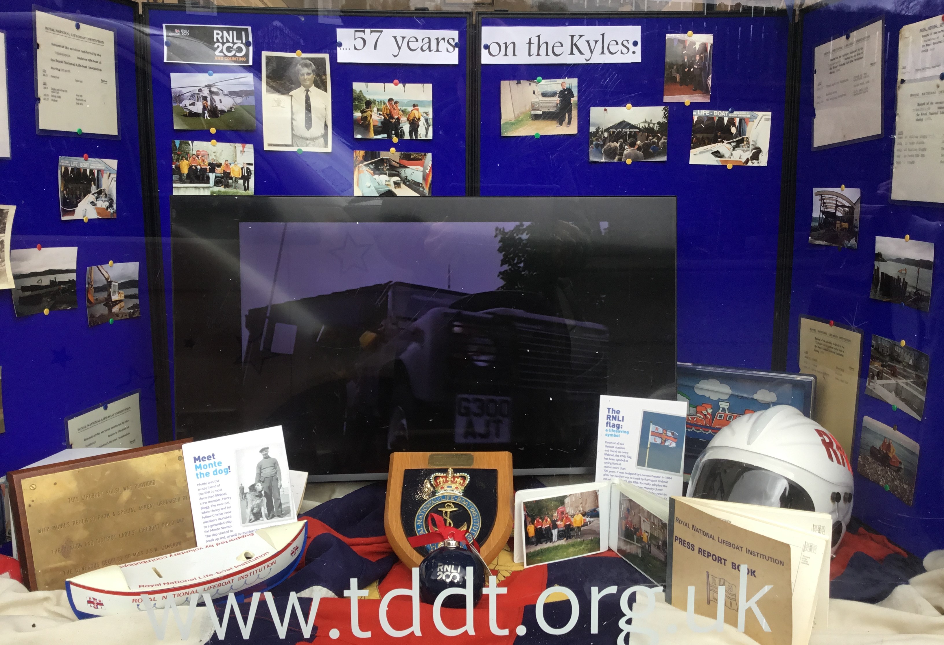 Photographs, footage and artifacts chronicling 57 years of the RNLI inthe Kyles of bute