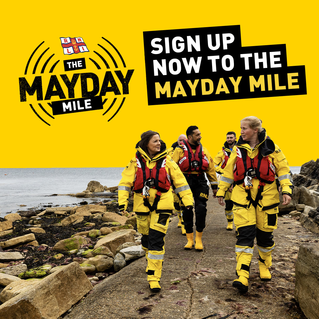 RNLI crew with appeal to sign up to May Day Mile
