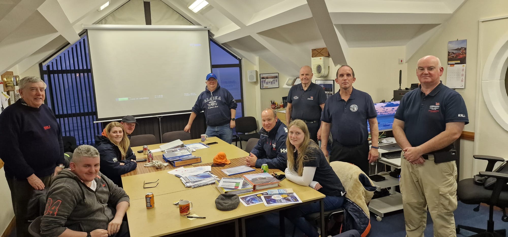Shore based training session