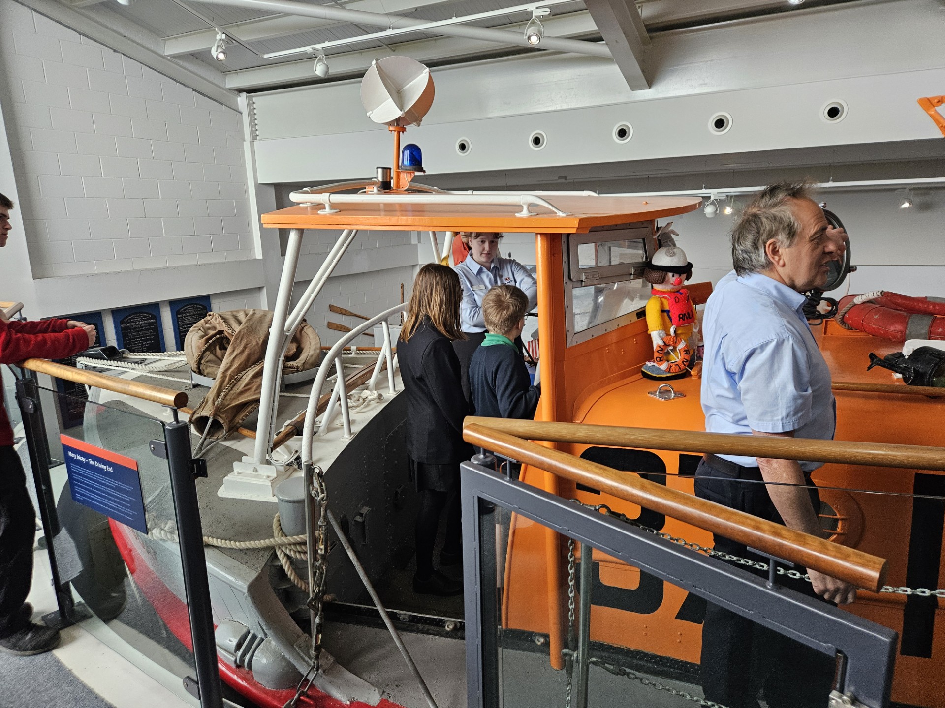 Helen and Arthur take an on board tour of the lifeboat