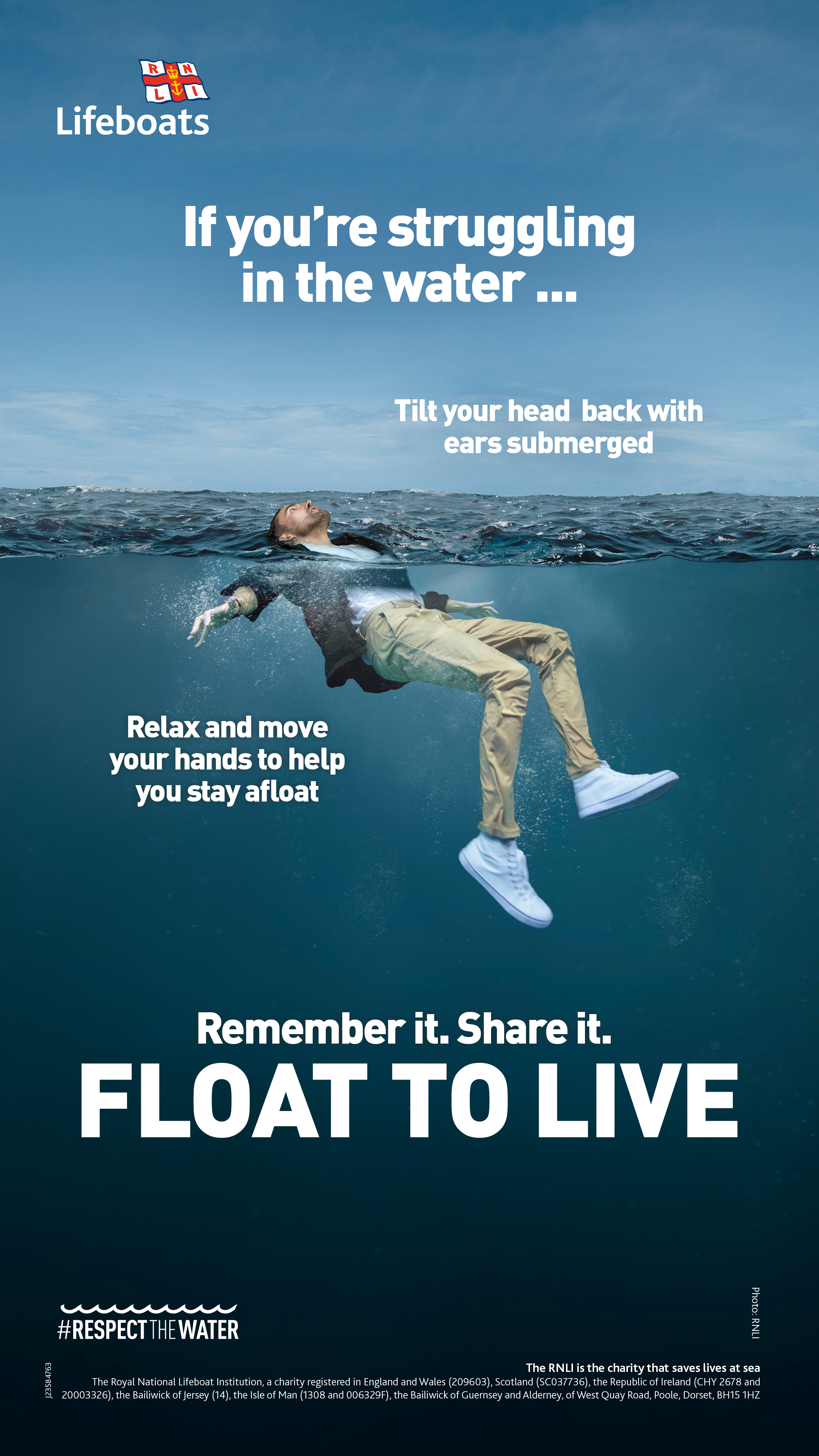 Float to Live digital screen portrait image