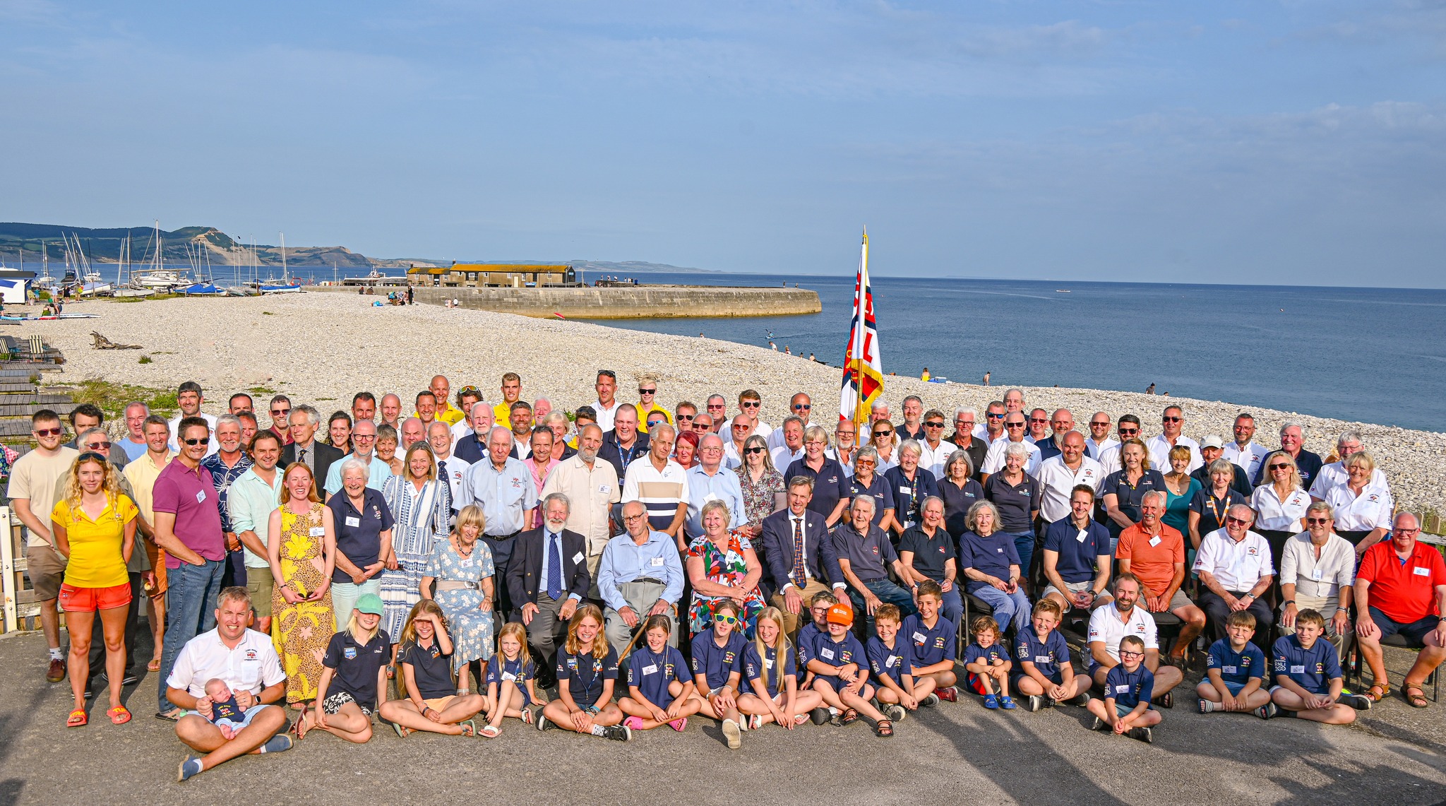 Group photo of One Moment One Crew gathering of Lyme Regis volunteers.