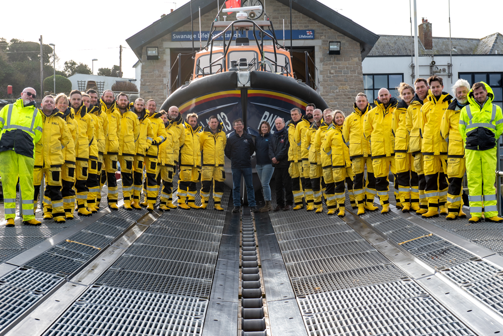 Swanage lifeboat crew volunteers
