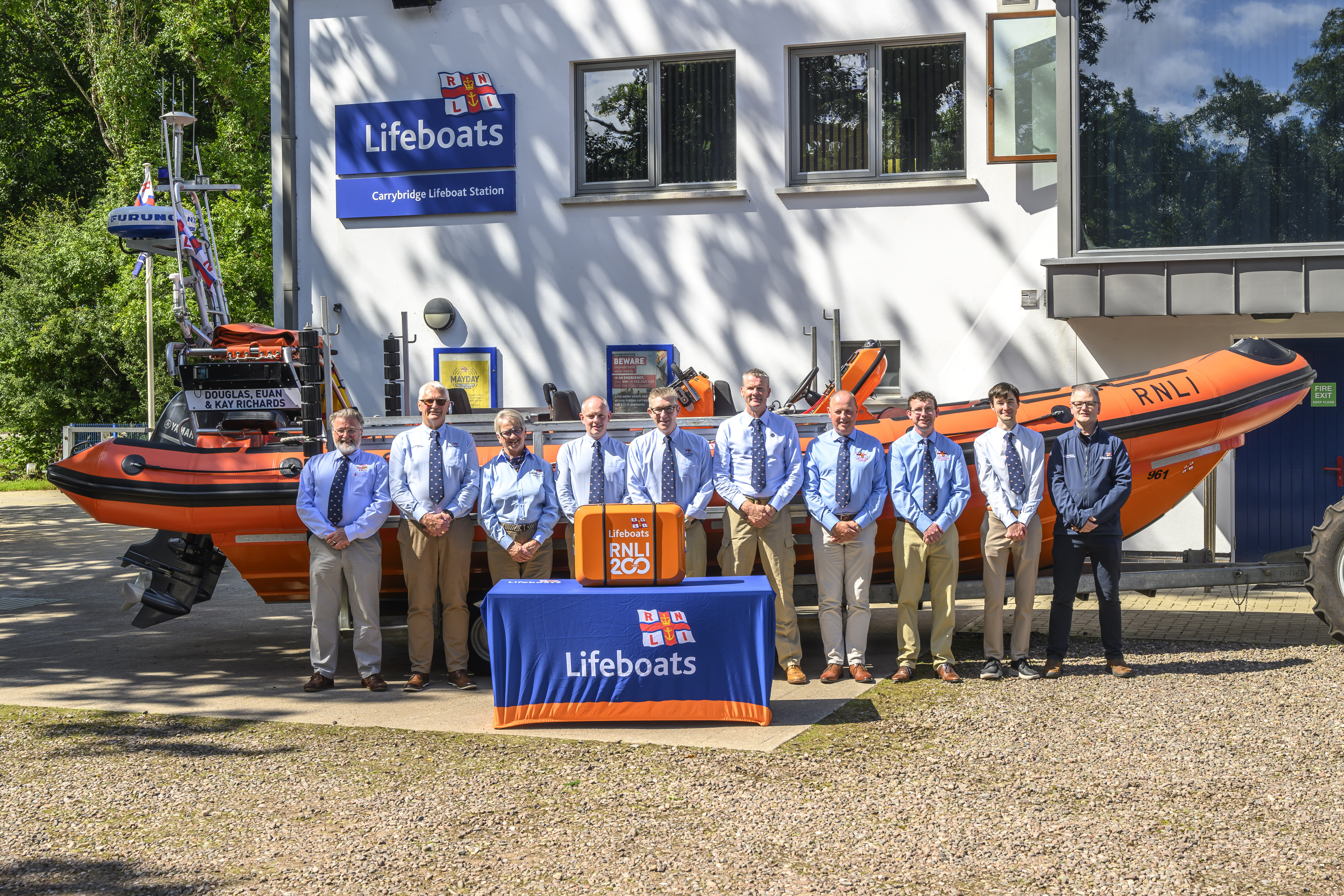 Lifeboat stations take part in RNLI 200th anniversary scroll relay