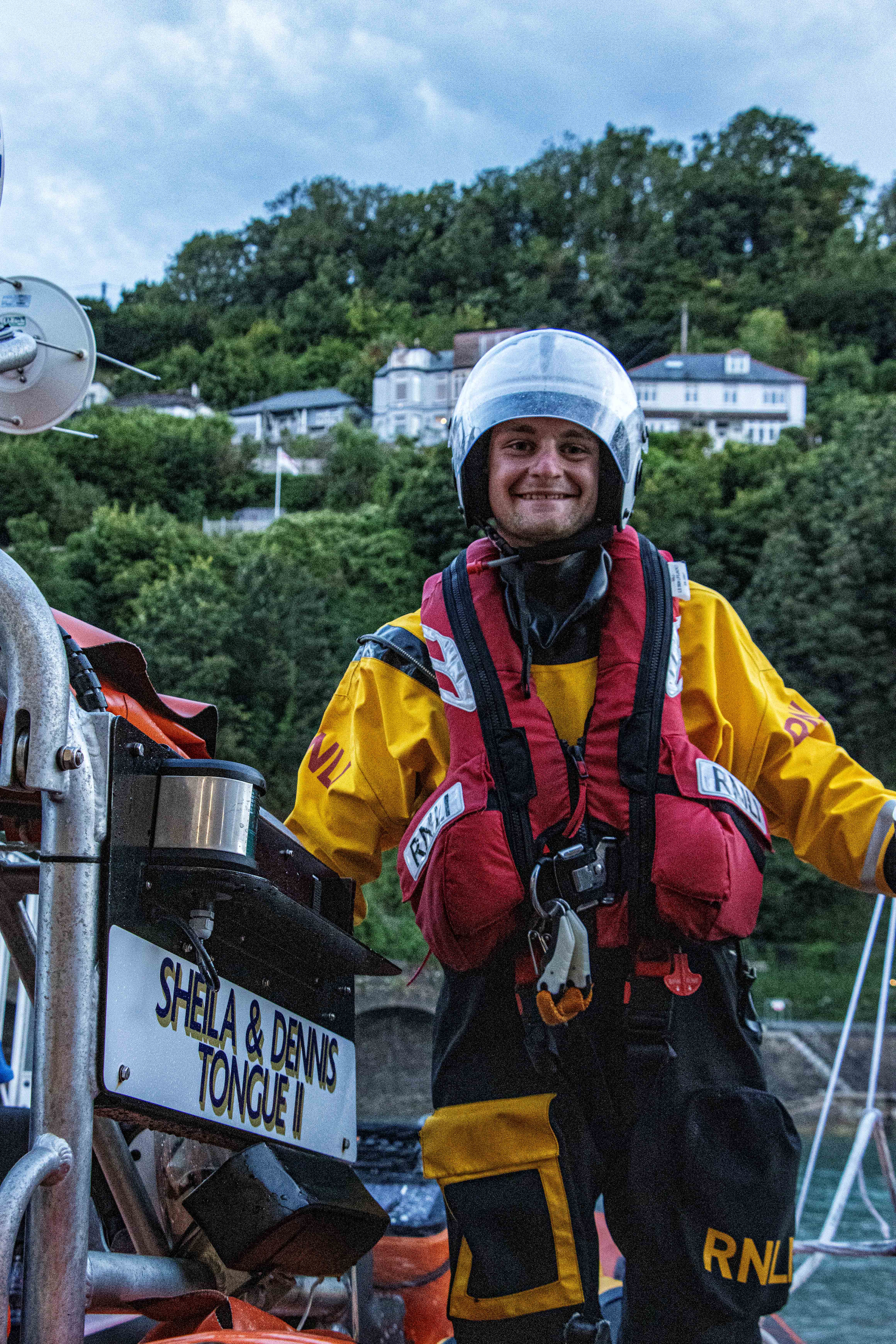 Jonty as he disembarks from the Atlantic 85