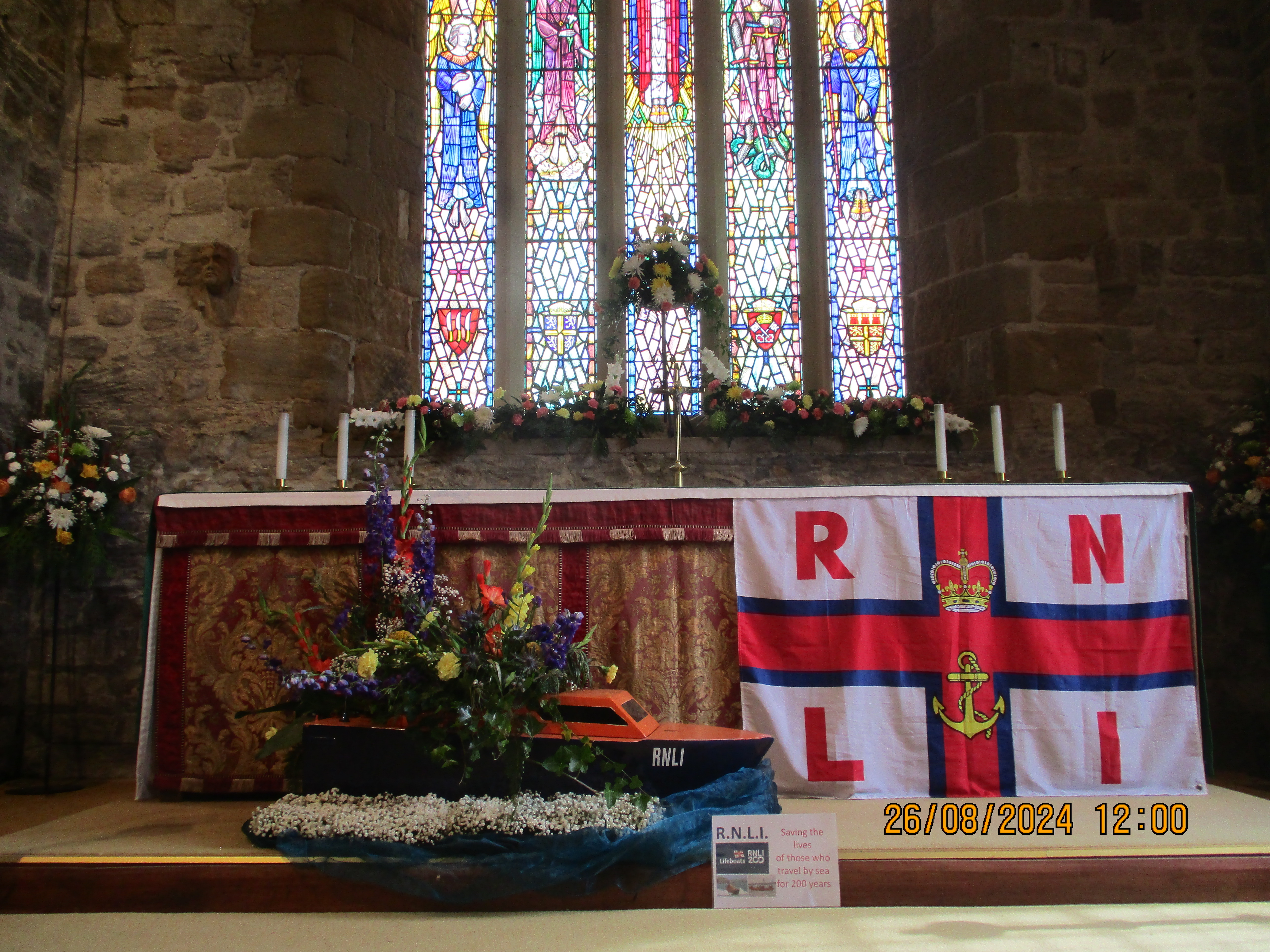 RNLI 200 display at St Bartholomew's