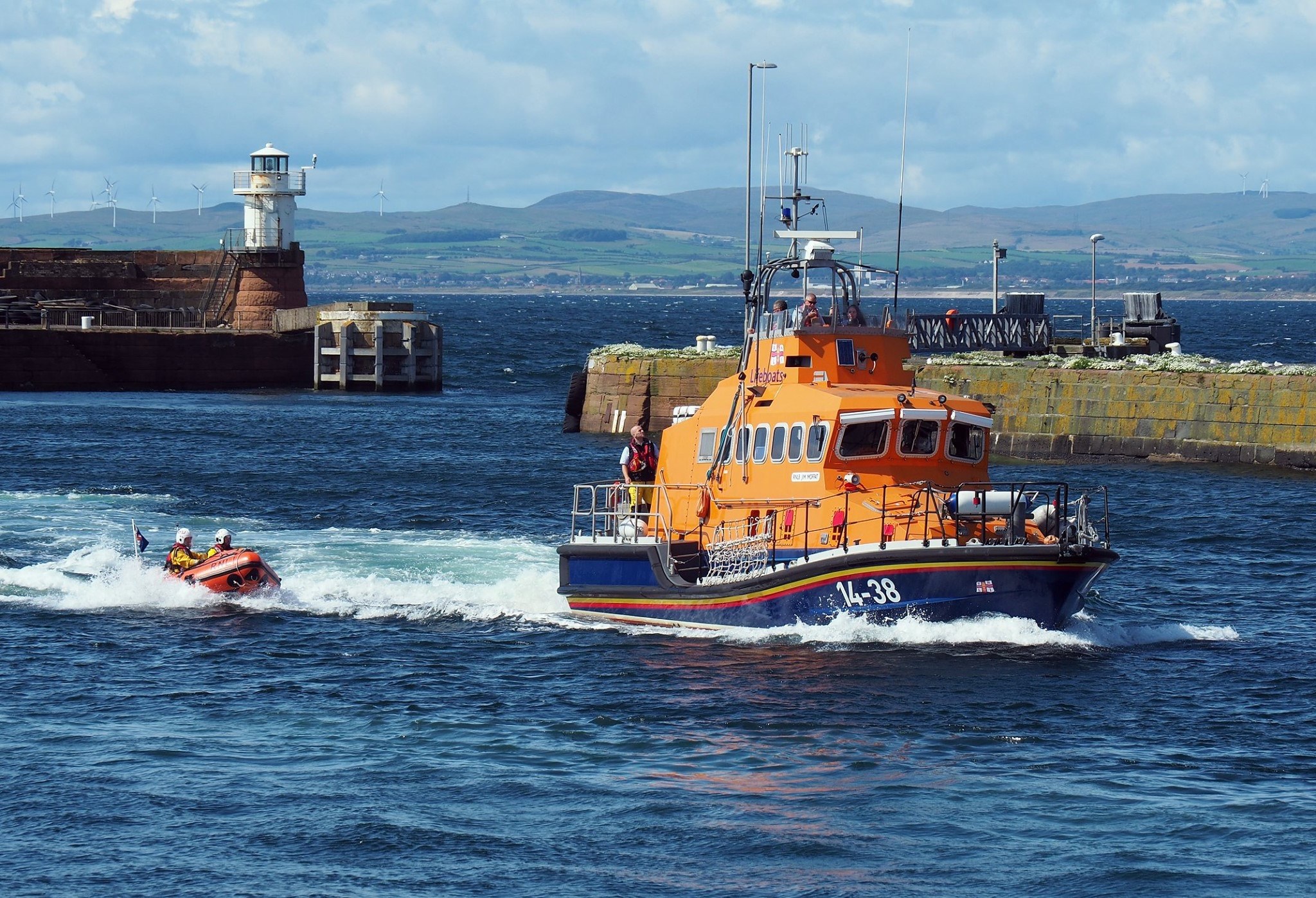 Troon RNLI all-weather and inshore lifeboats