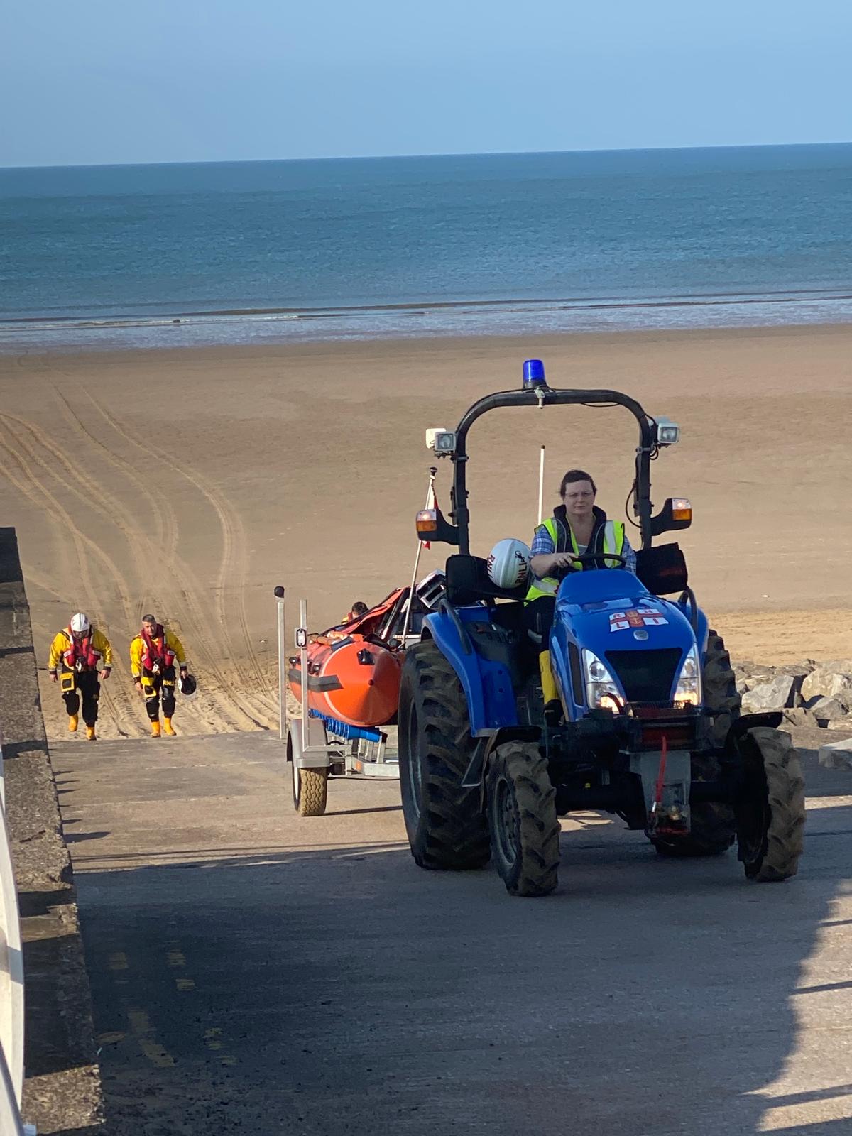 Port Talbot RNLI safely recovered to the station by Louise Randall 