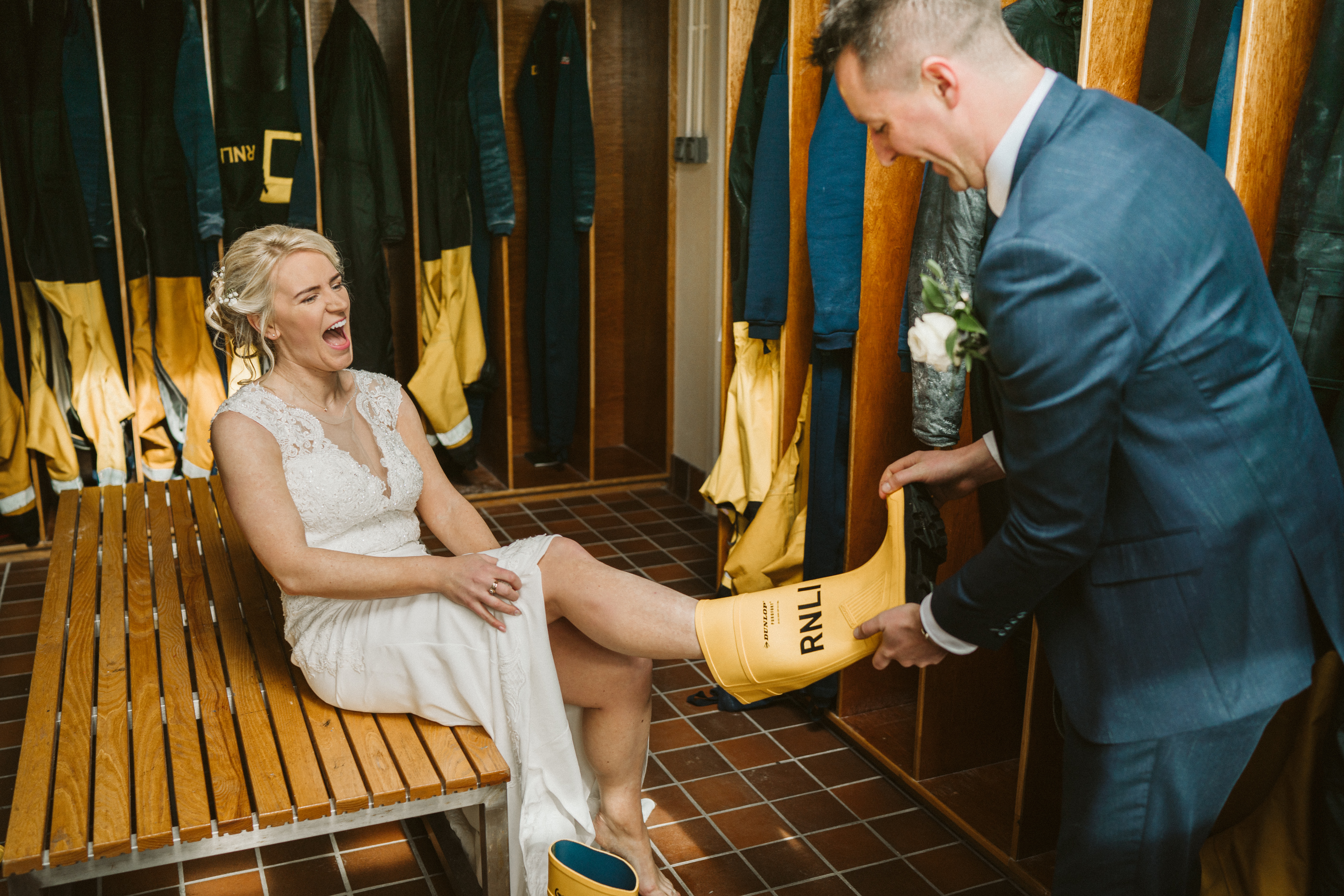 Charlie and Dee Glynn on their wedding day