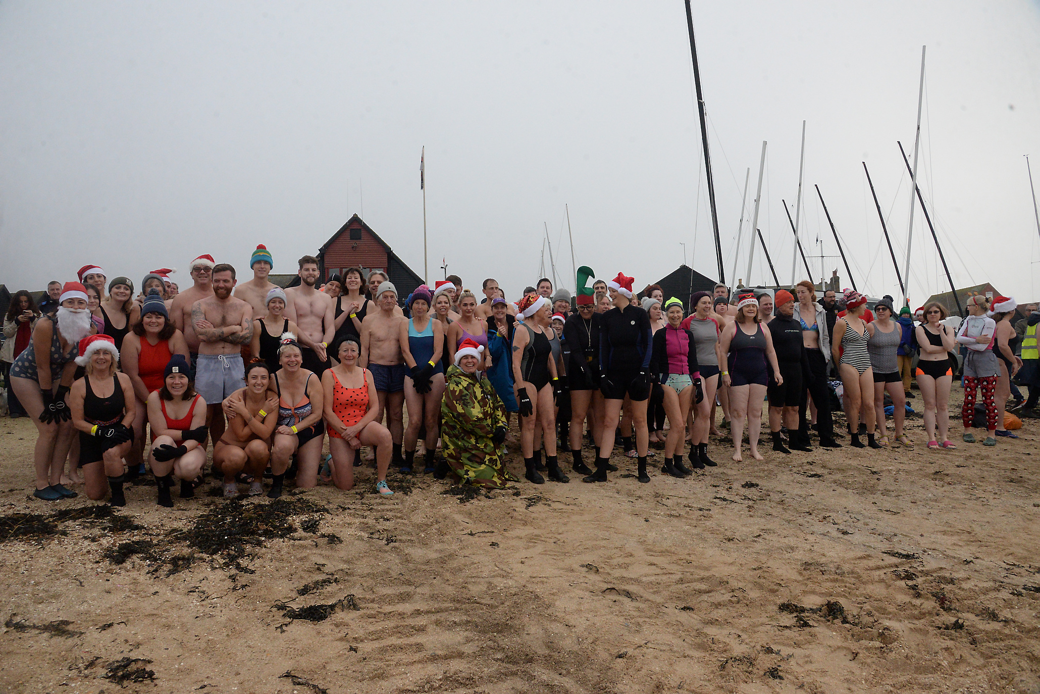 Swimmers who supported the Whitstable RNLI Boxing Day swim.