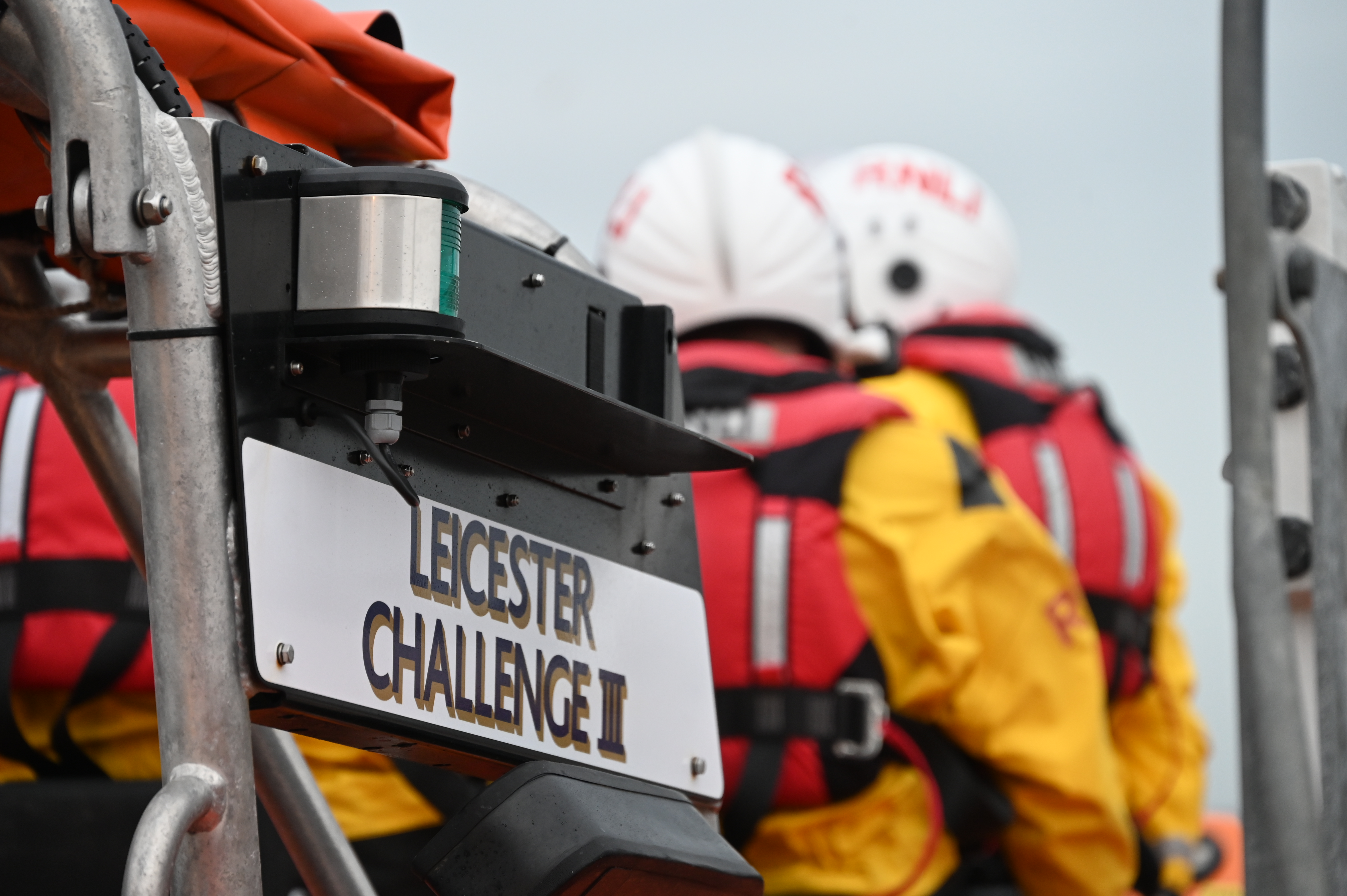 Lifeboat preparing to launch