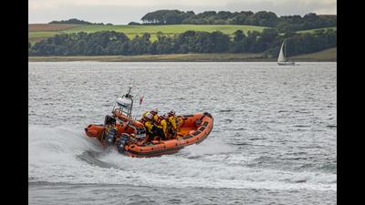 Rnli Launch Methods Largs RNLI launch in challenging weather conditions | RNLI