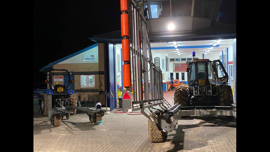 RNLI Clacton launch to assist ground units
