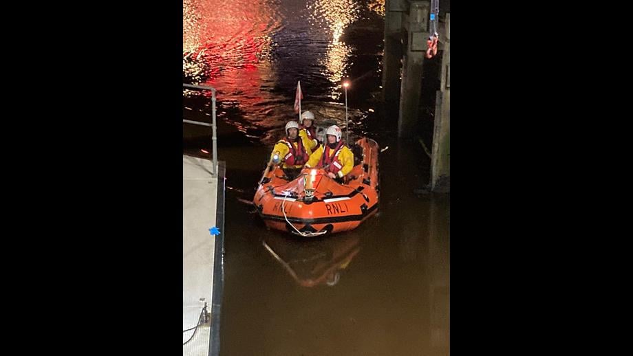 Rnli Night Rescue RNLI rescue a casualty from Whitby harbour this evening (Friday 16 ...