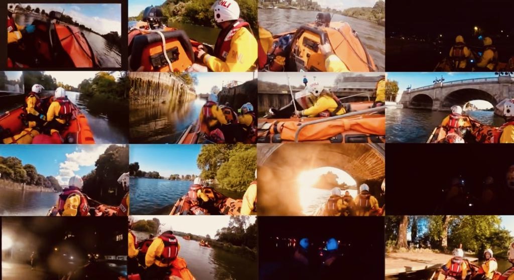 Tiles of RNLI lifeboat photography