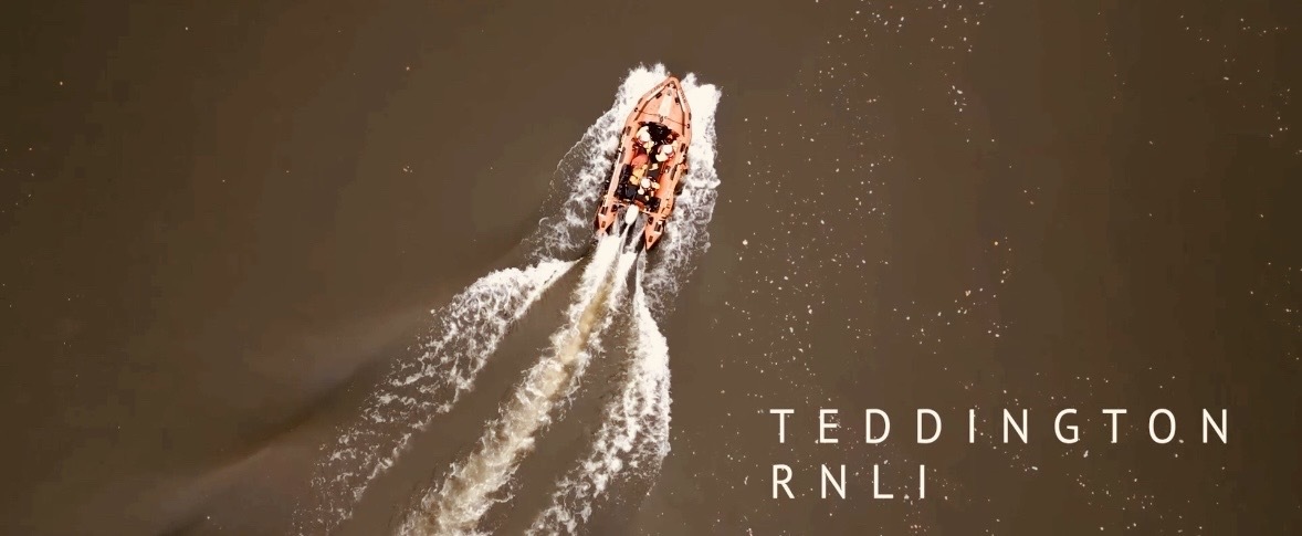 Aerial shot of D Class Lifeboat