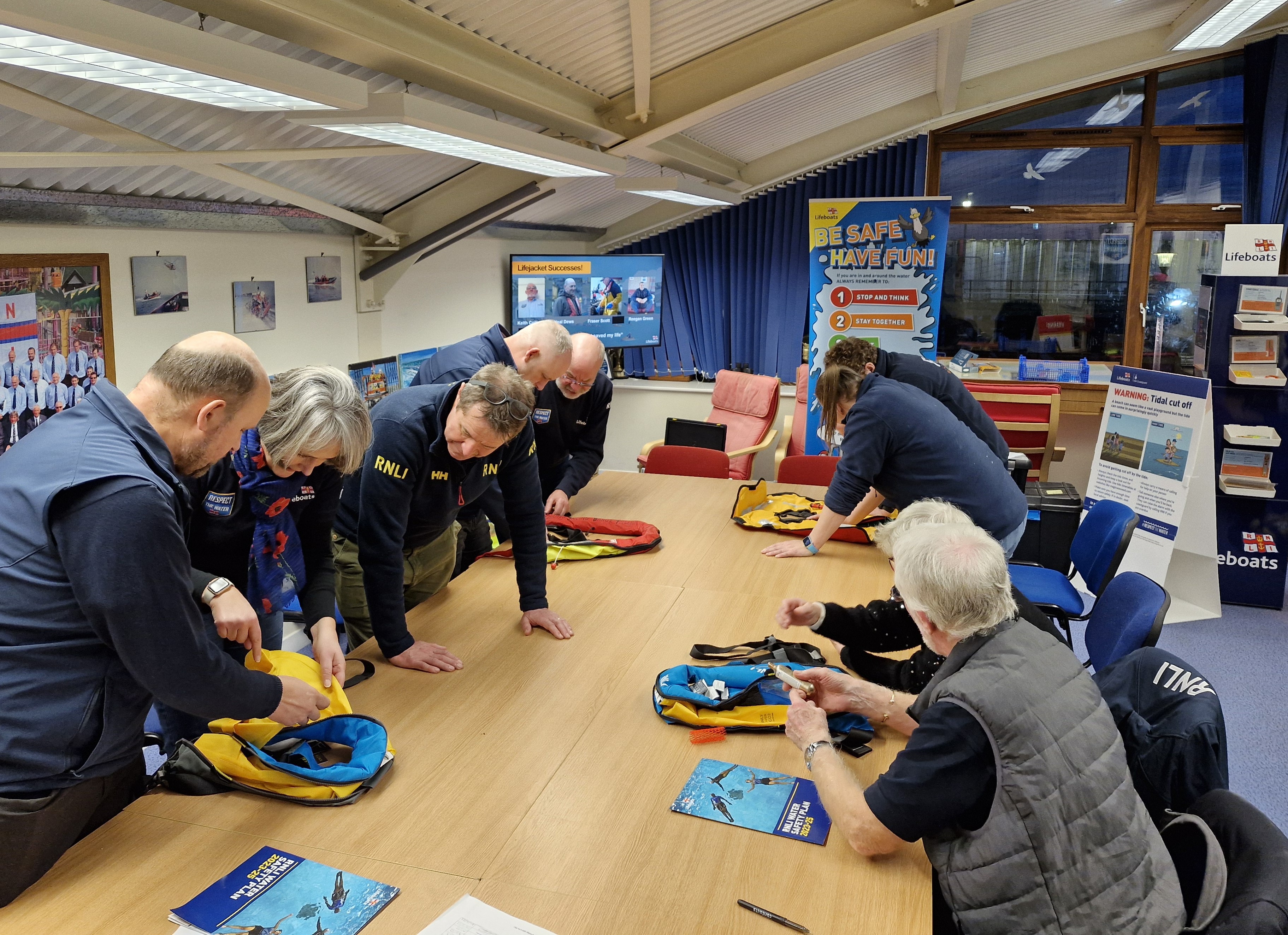 Training day with the Southend-on-Sea RNLI volunteer water safety team ...