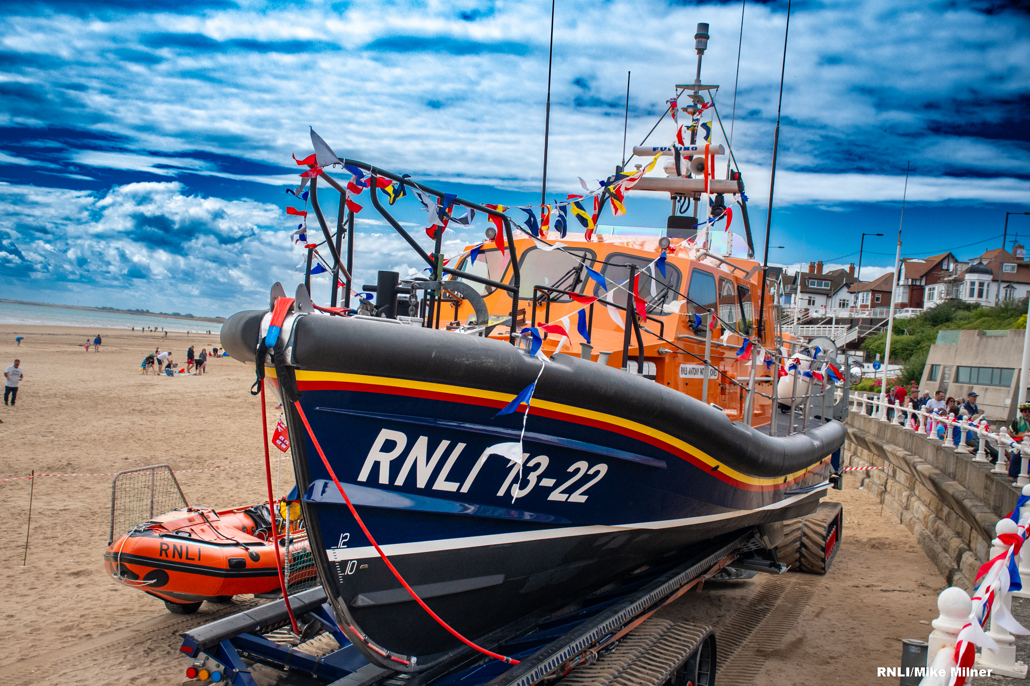 Both Bridlington RNLI Lifeboats on display.
