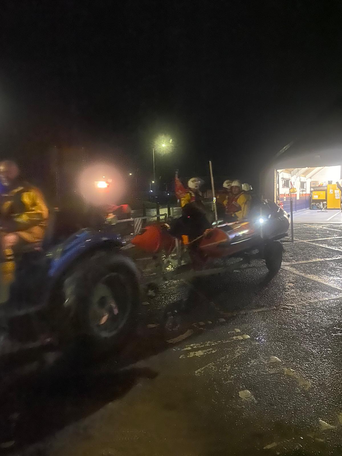 Port Talbot RNLI preparing to launch 