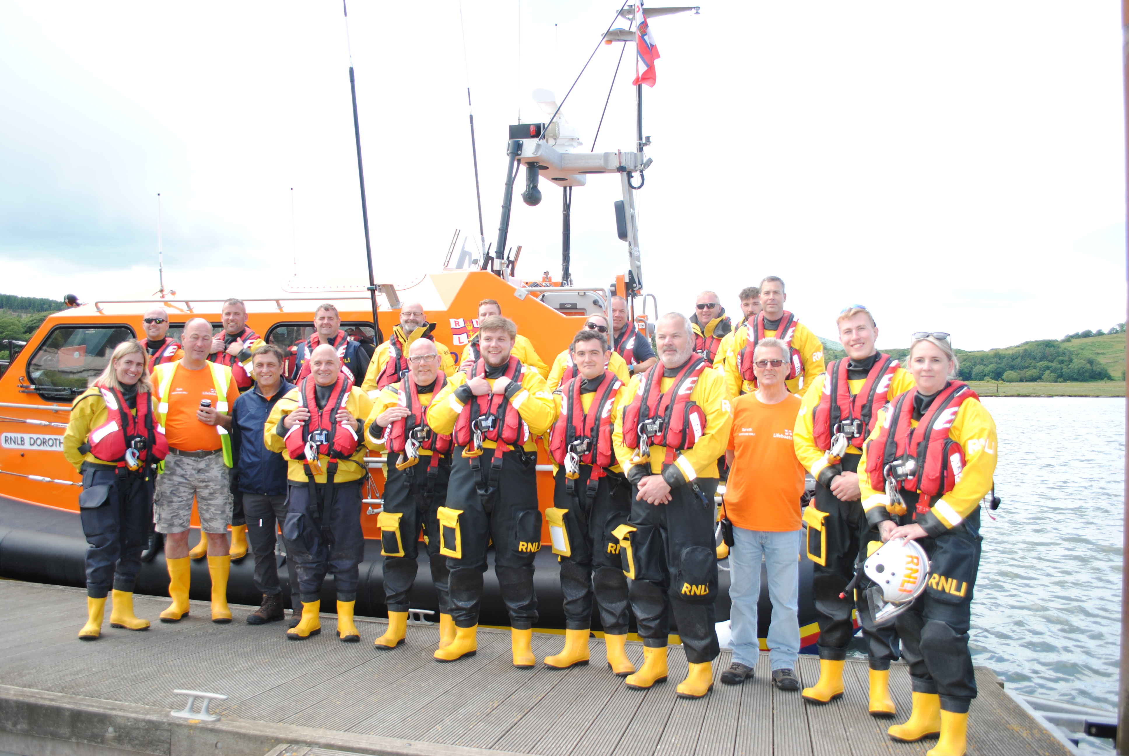 Visiting crews at Kippford RNLI Open Day 2024