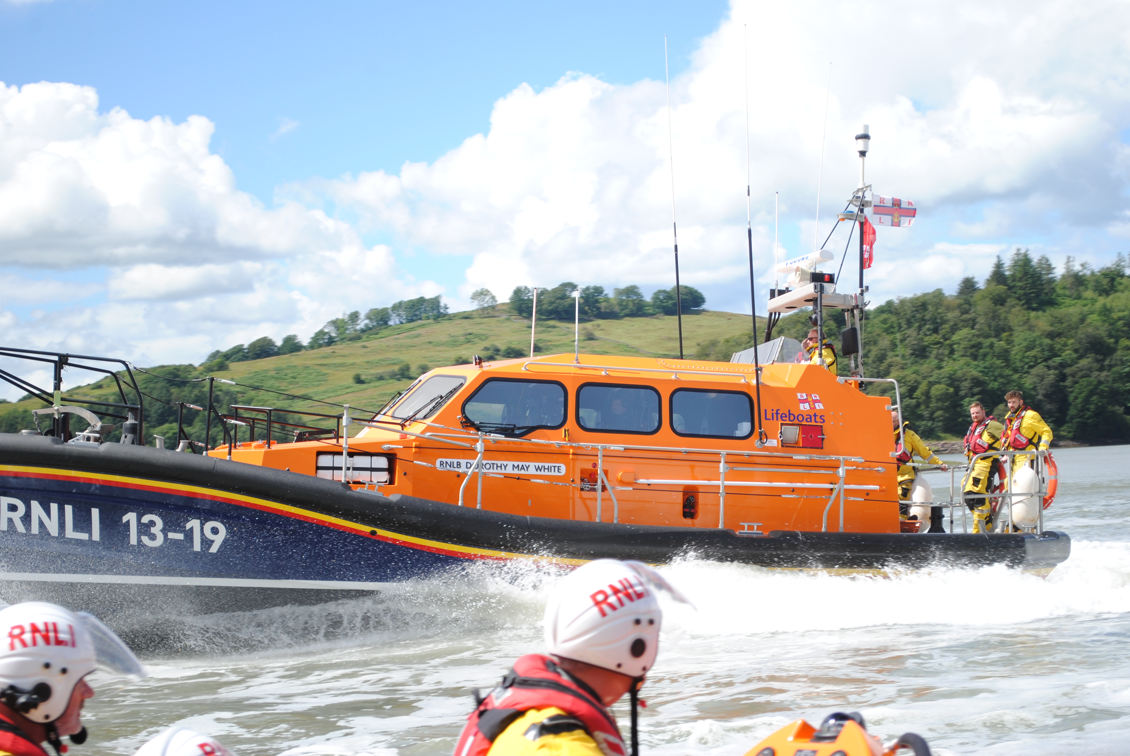 Workington lifeboat at Kippford lifeboat open day 2024
