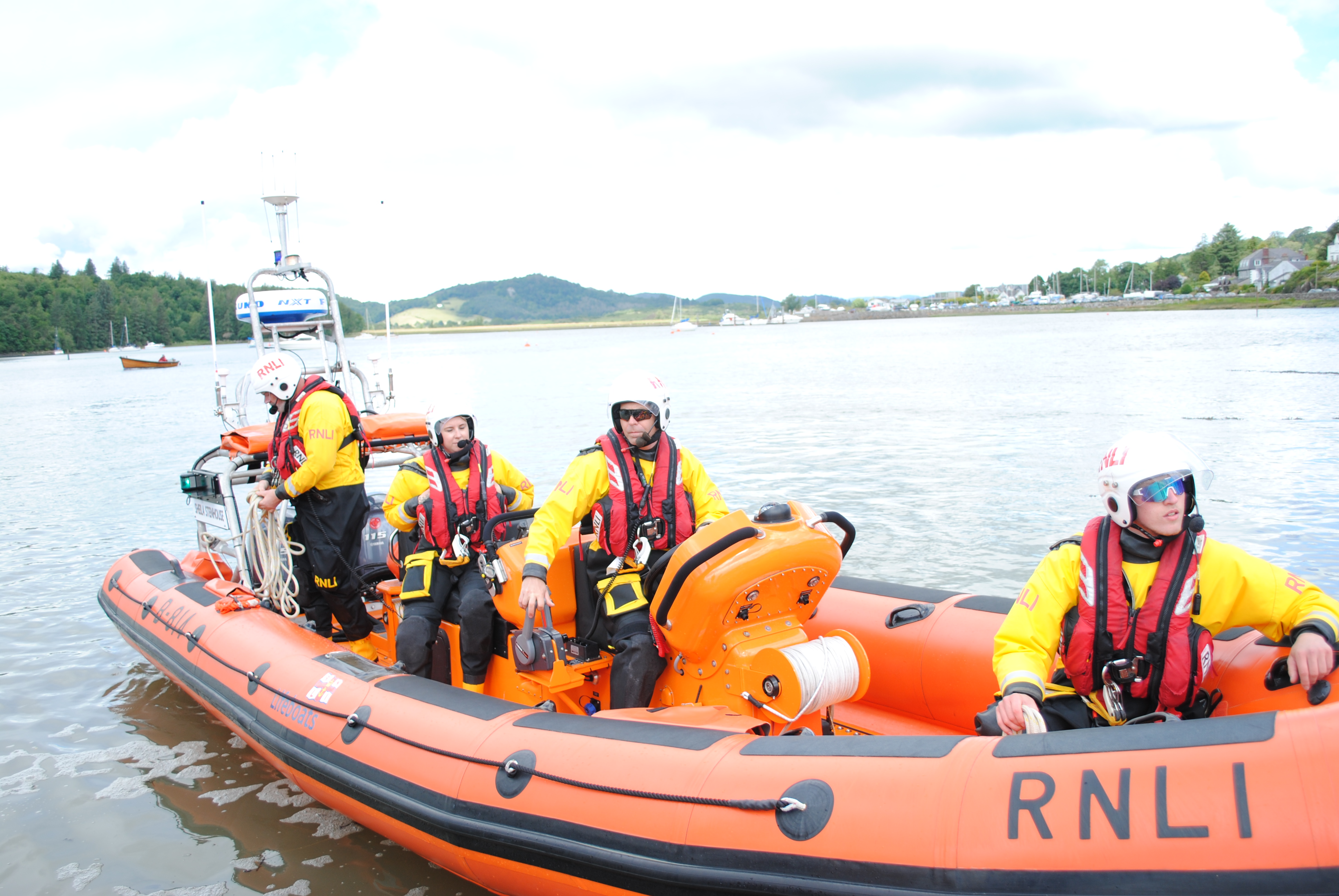 Kirkcudbright lifeboat at Kippford RNLI open day 2024