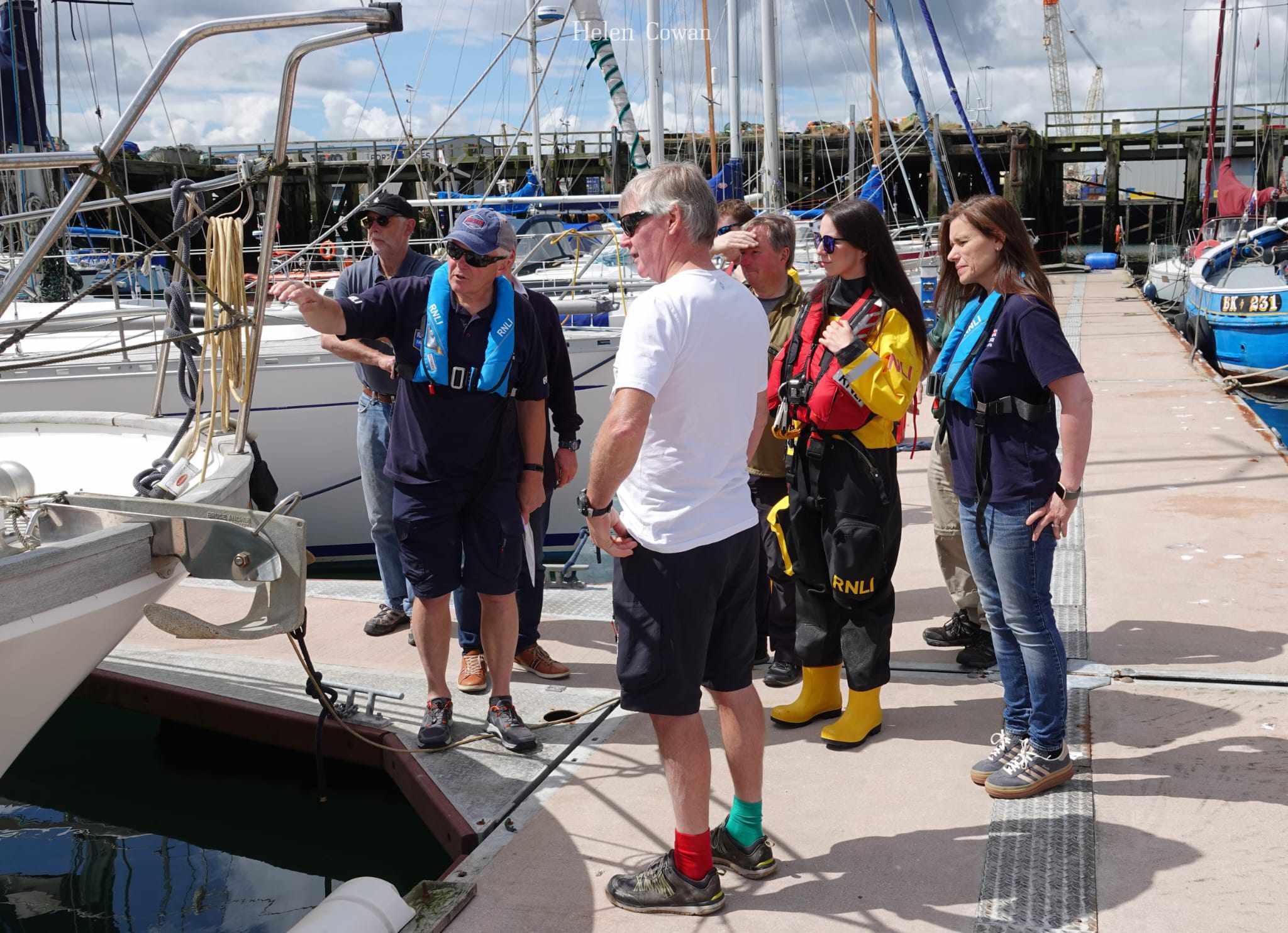 Training on the pontoon