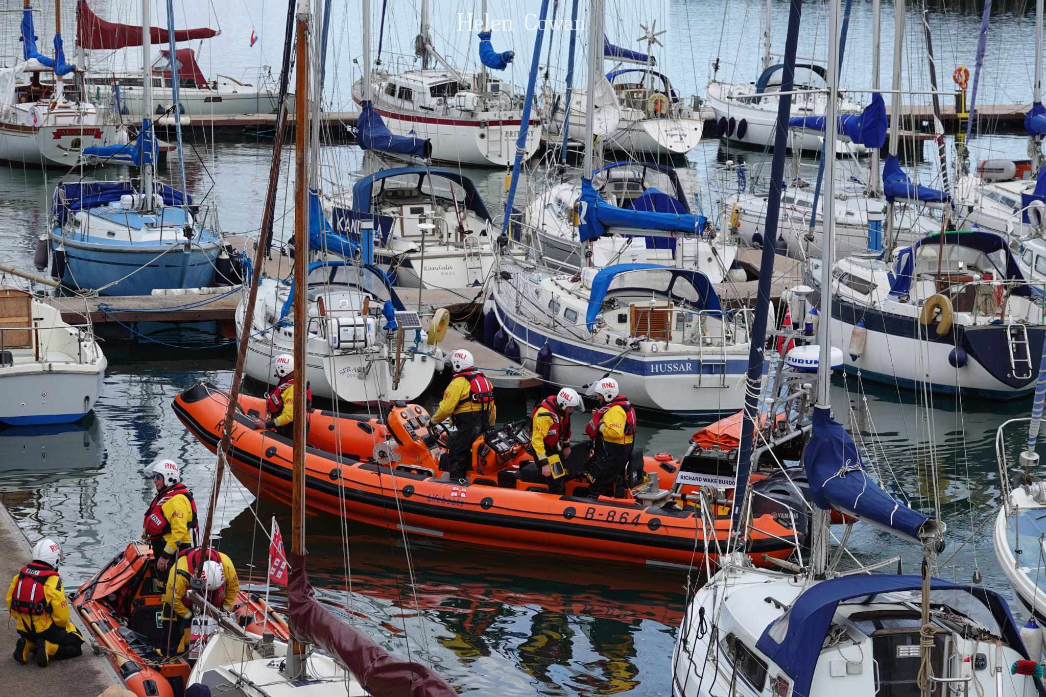 Newbiggin lifeboat arrival