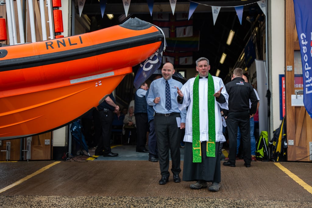 Father Anthony O'Grady, left, is joined by The Revd Dr Richard Whaite, Director of Mission and Ministry in the Diocese of Newcastle