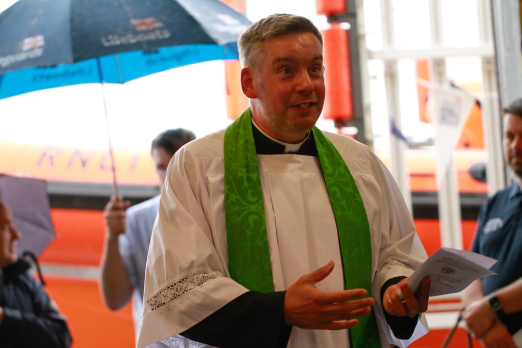 The Revd Dr Richard Whaite, Director of Mission and Ministry in the Diocese of Newcastle conducts the service