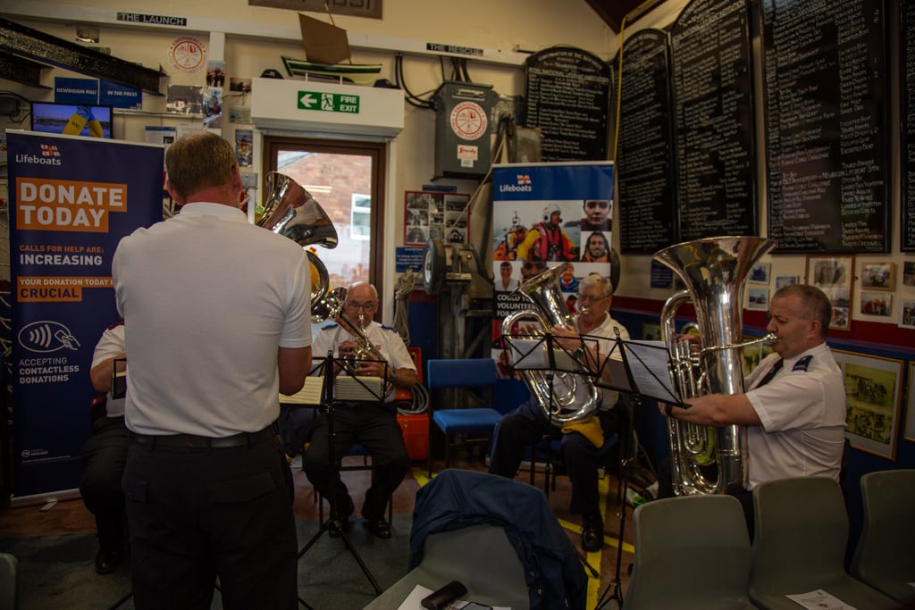 Support from the Salvation Army band