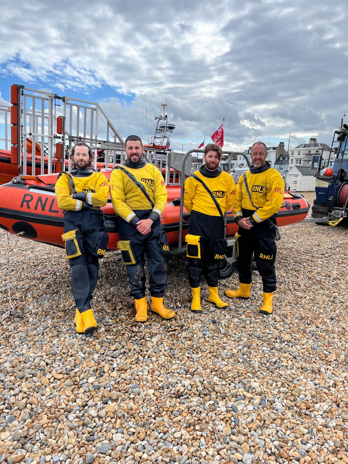 Max with Dave and his crew
