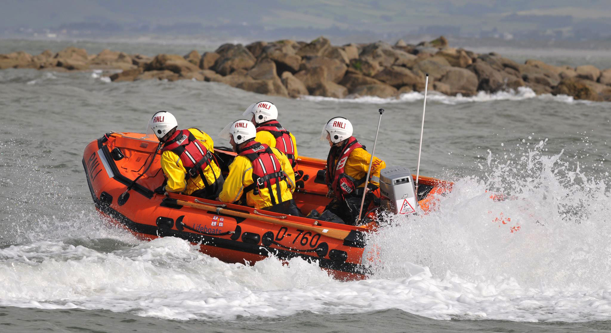 Borth RNLI D class lifeboat 
