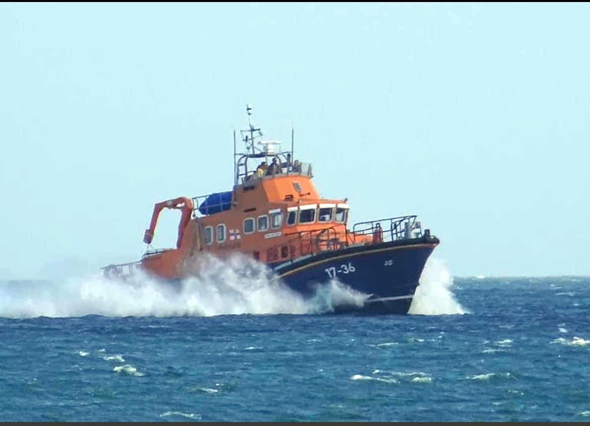 Picture shows Penlee Lifeboat underway