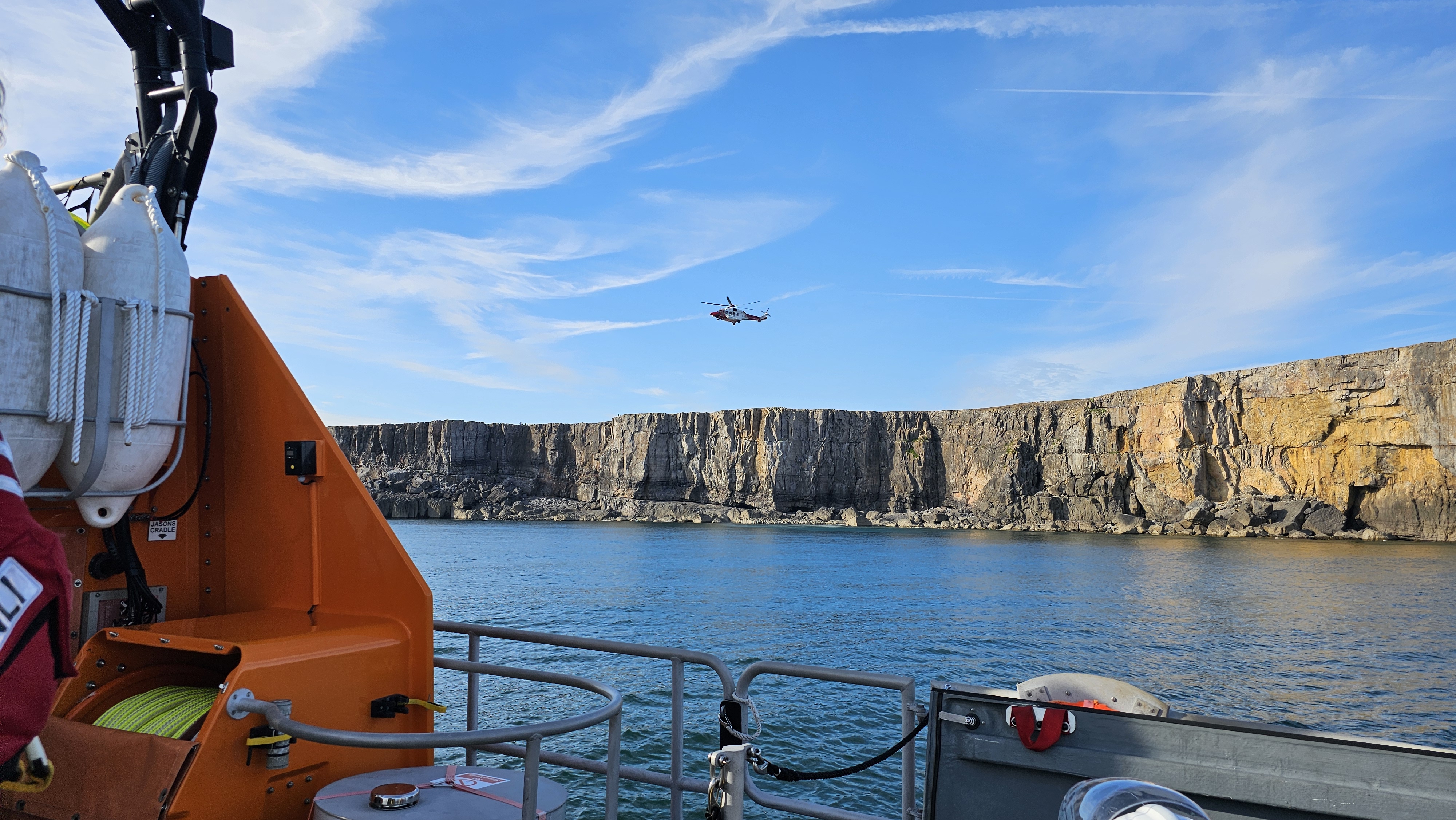 Climber rescued after falling from cliff at St Govans | RNLI