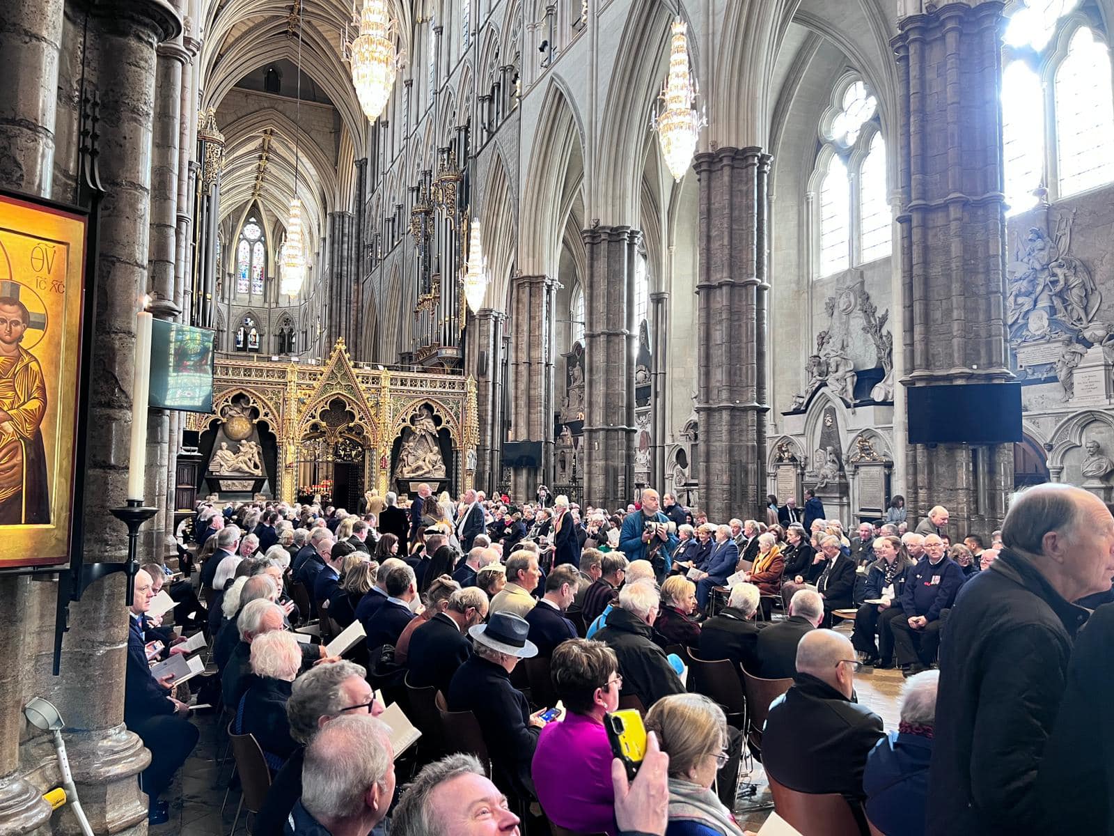 During the service
