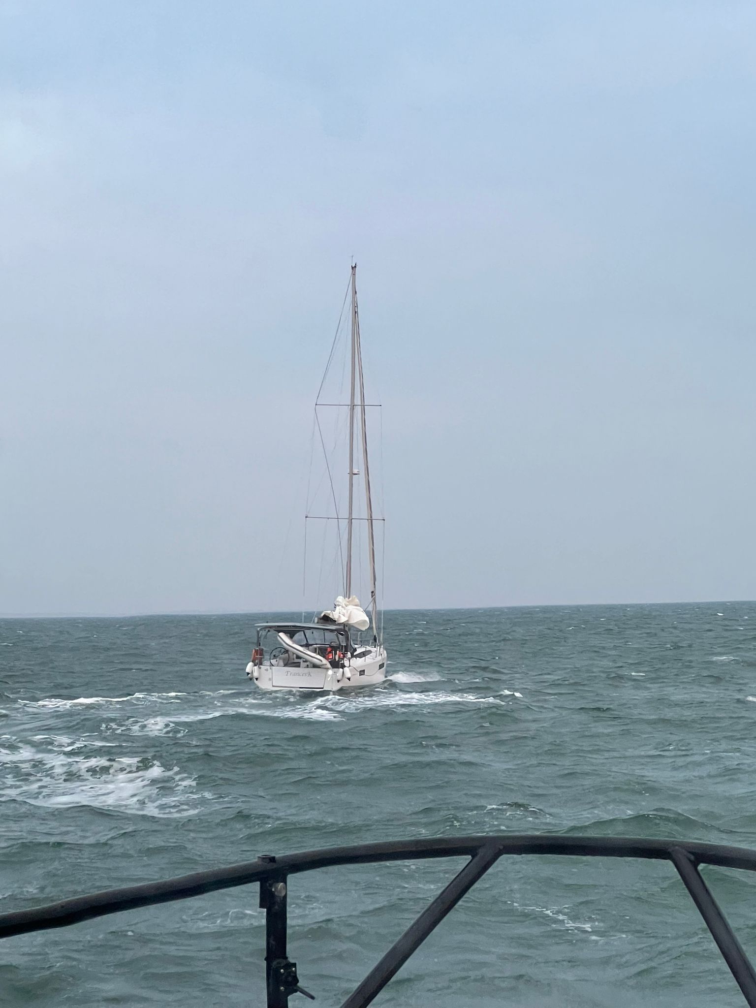 Escorting Yacht to Fleetwood