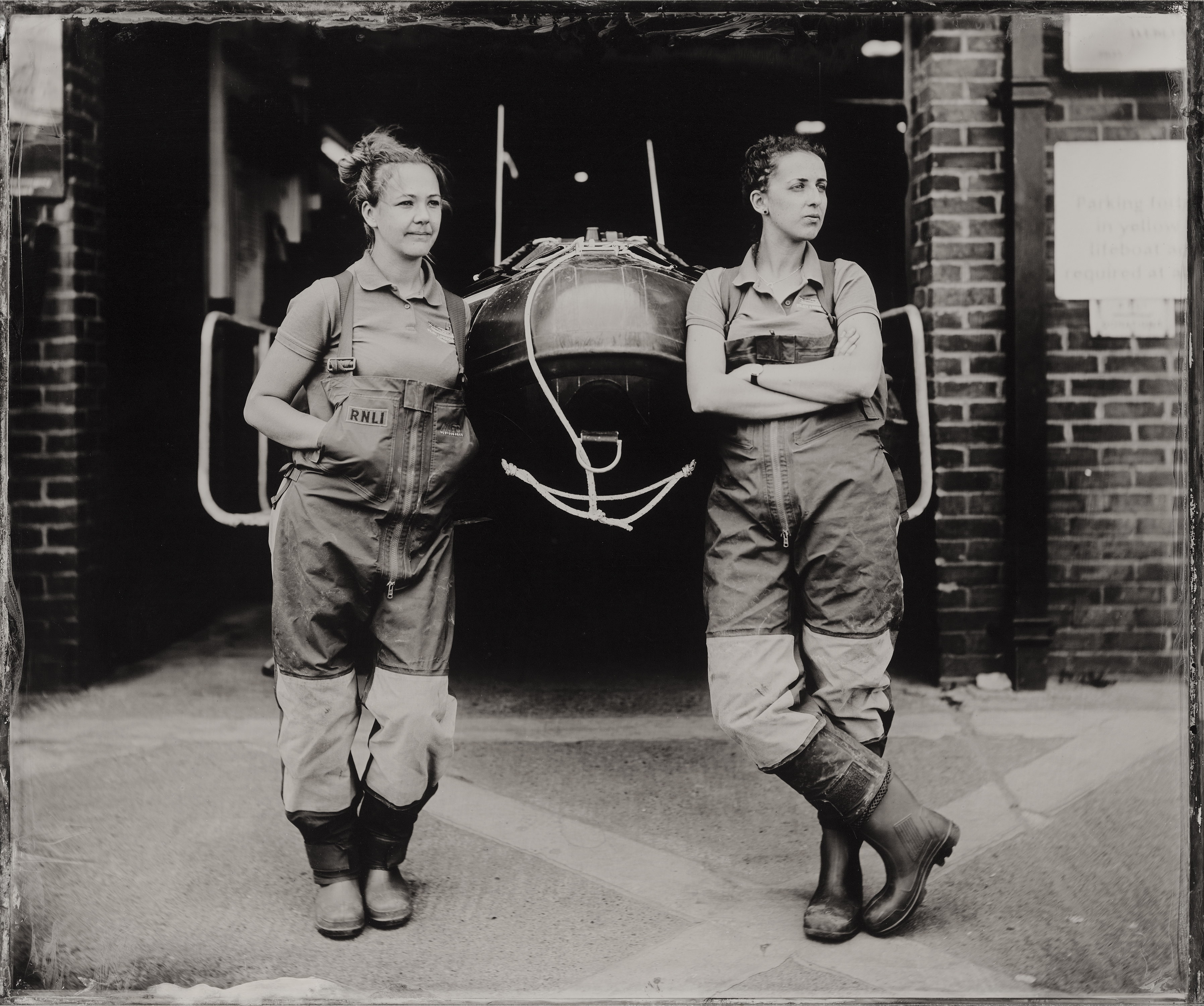 Filey RNLI crew members Julianne and Rosalyn