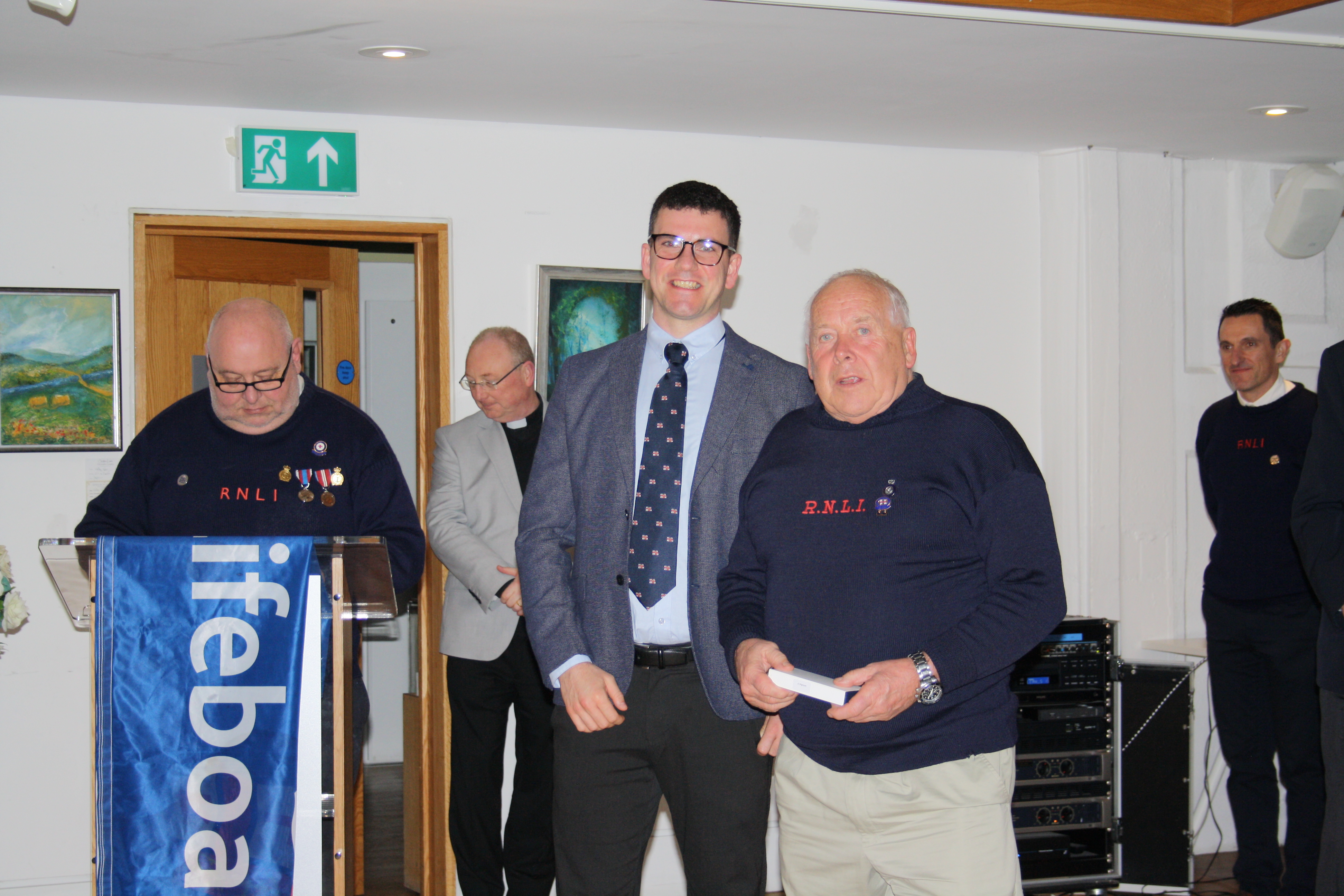 Gareth Wigmore receiving his 40 year service award