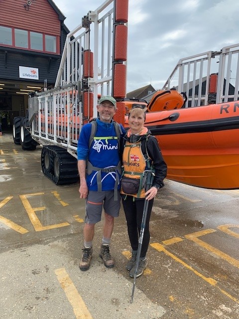 Anthony and Sally Brown at Whitstable RNLI